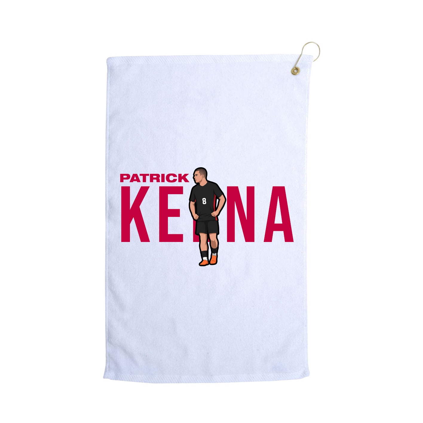 Golf Towel — Player Name in White