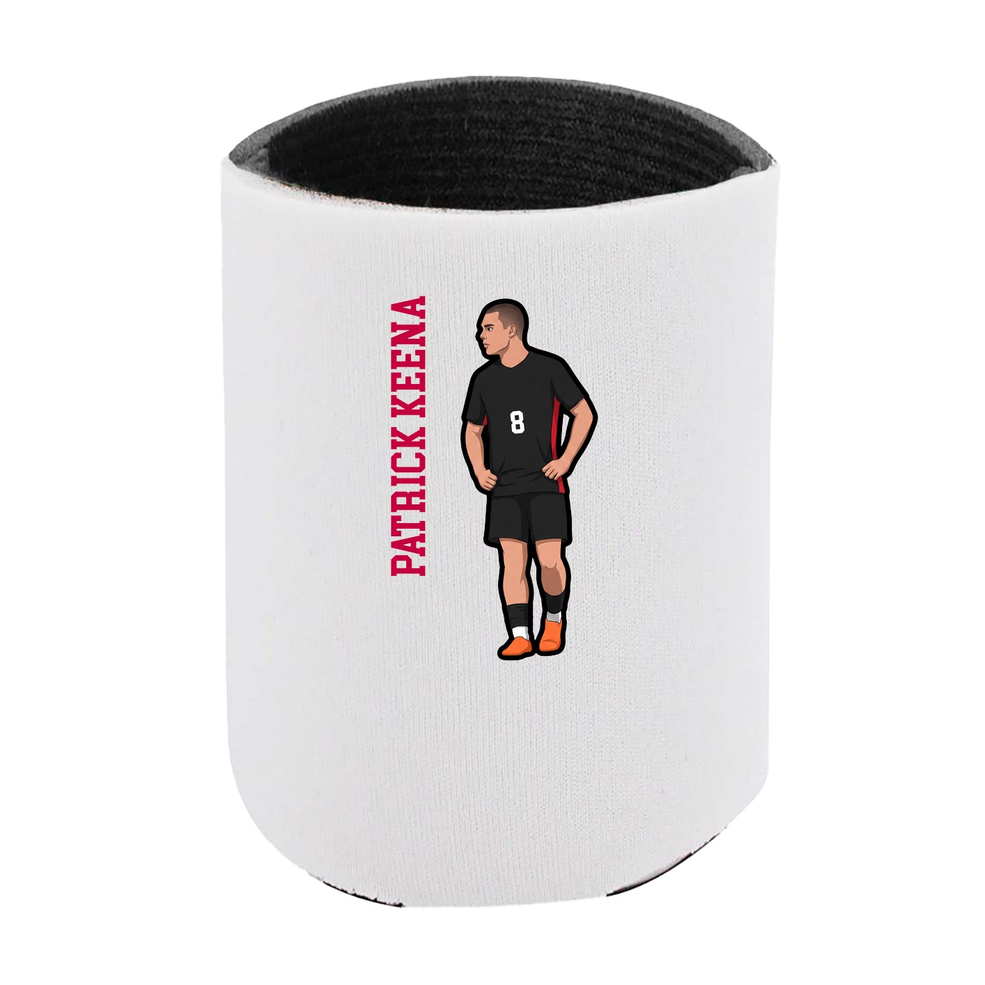 Can Holder — Name Vertical in White