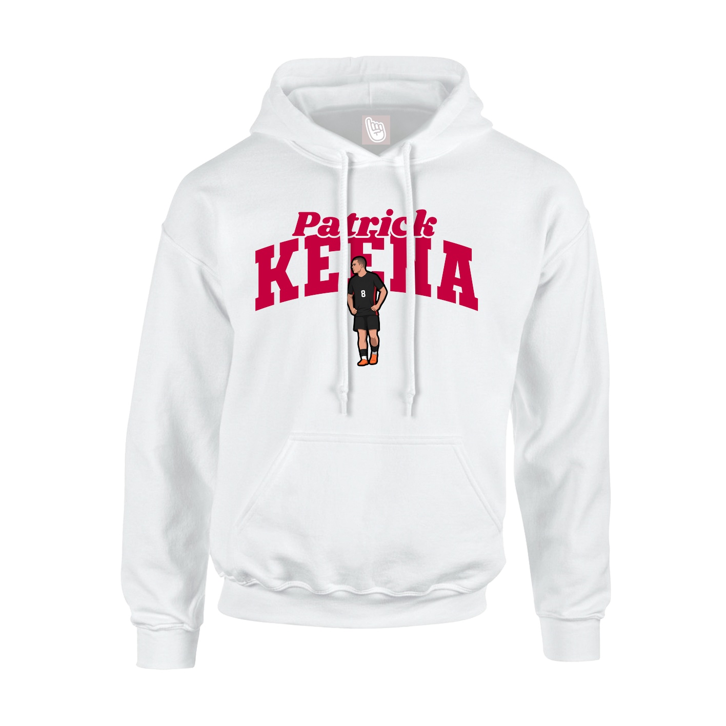 Youth Hoodie — Signature Arch in White