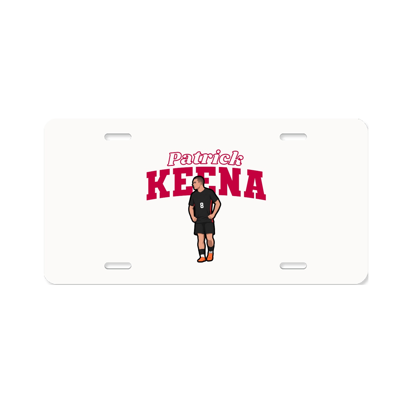 License Plate — Name Arch in Classic