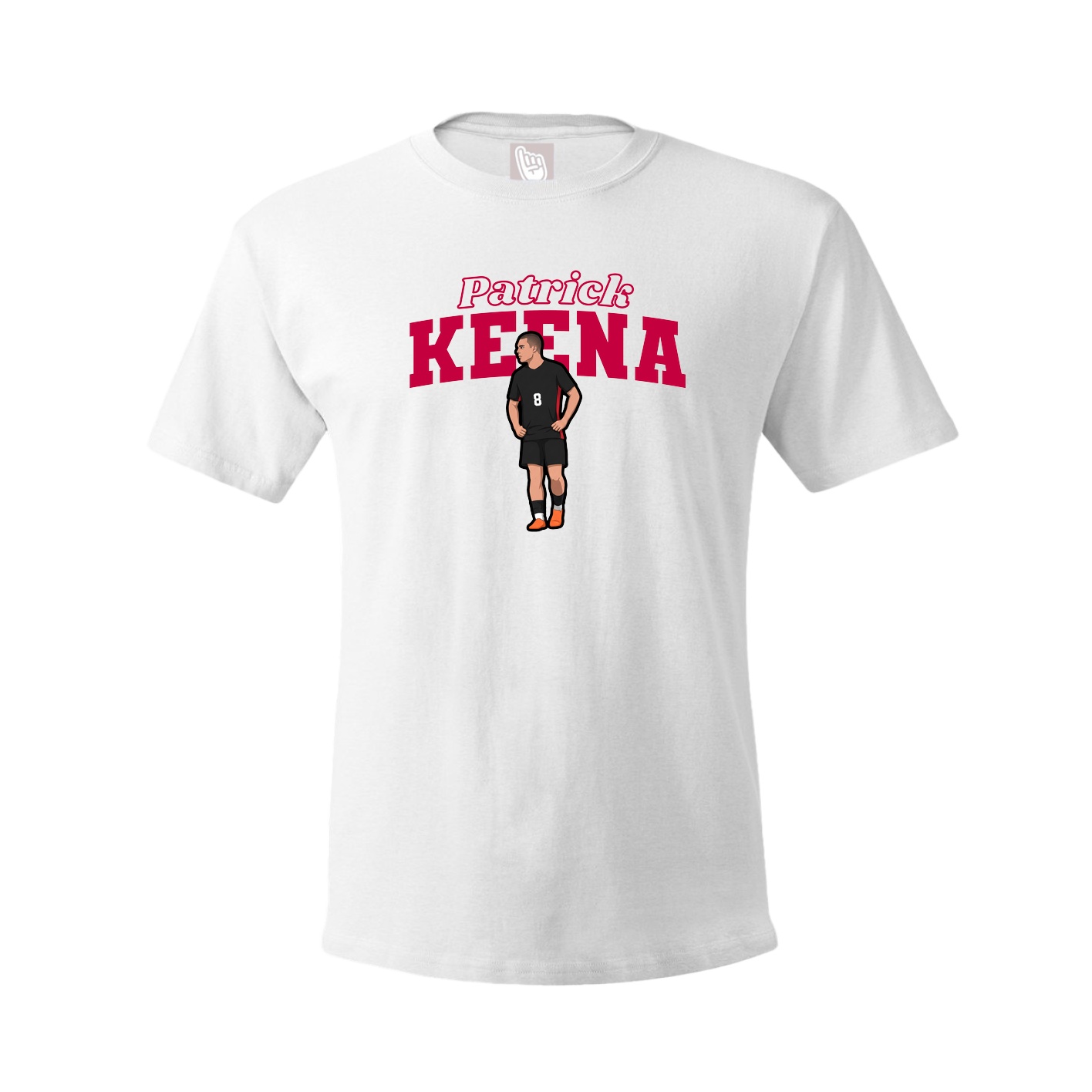 Youth Tee — Name Arch in White