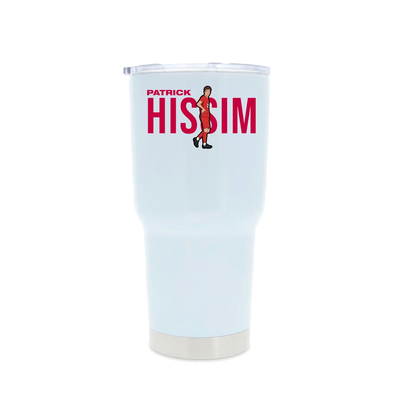 30oz Stainless Steel Tumbler — Player Name in White