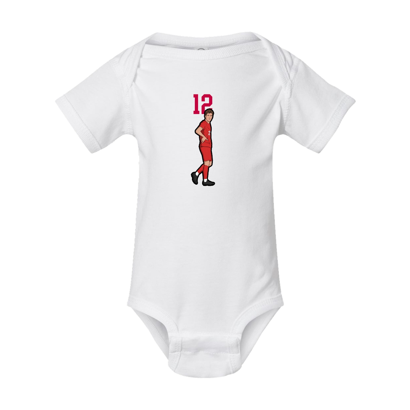 Baby Onesie — Number Top in White