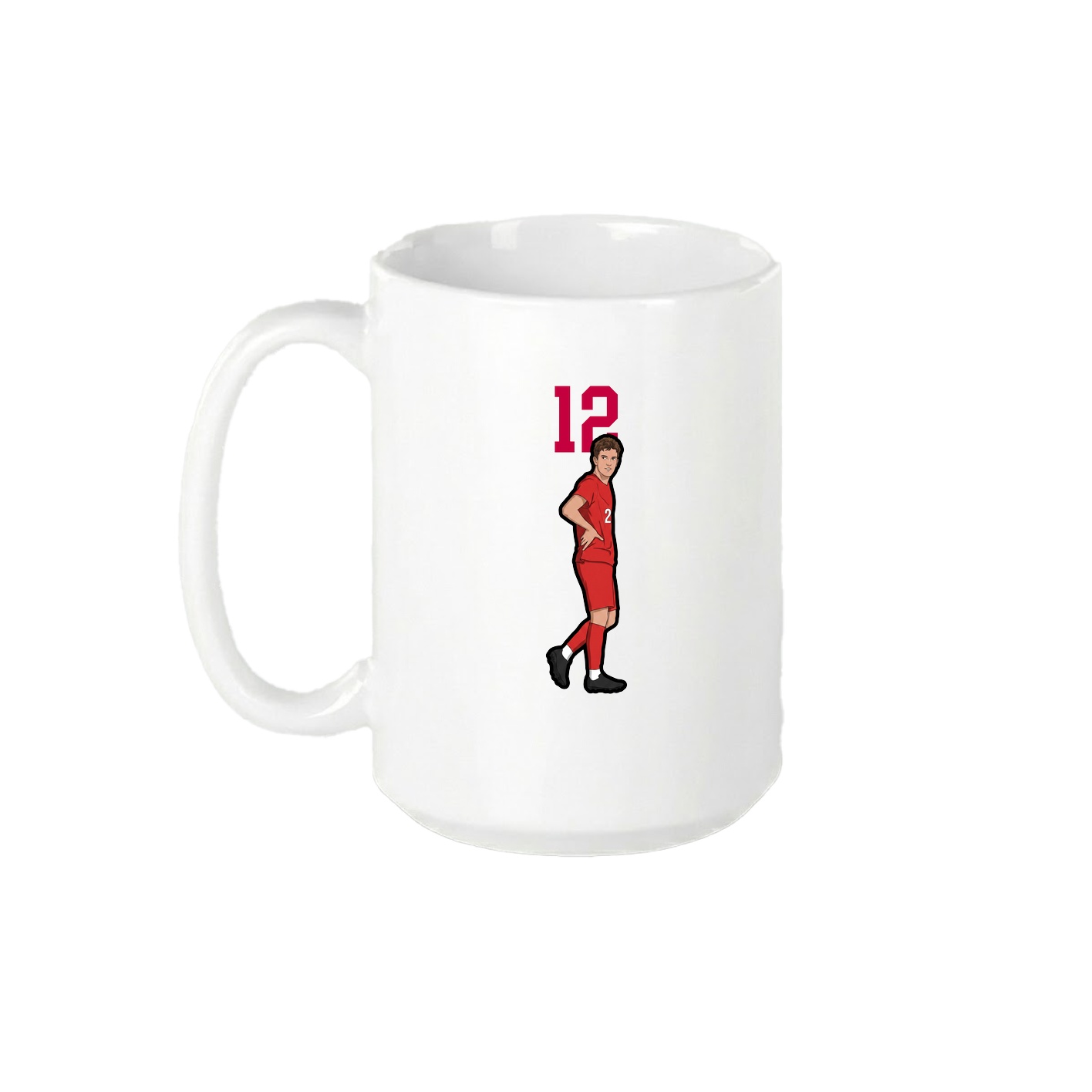 15oz Coffee Mug — Number Top in White
