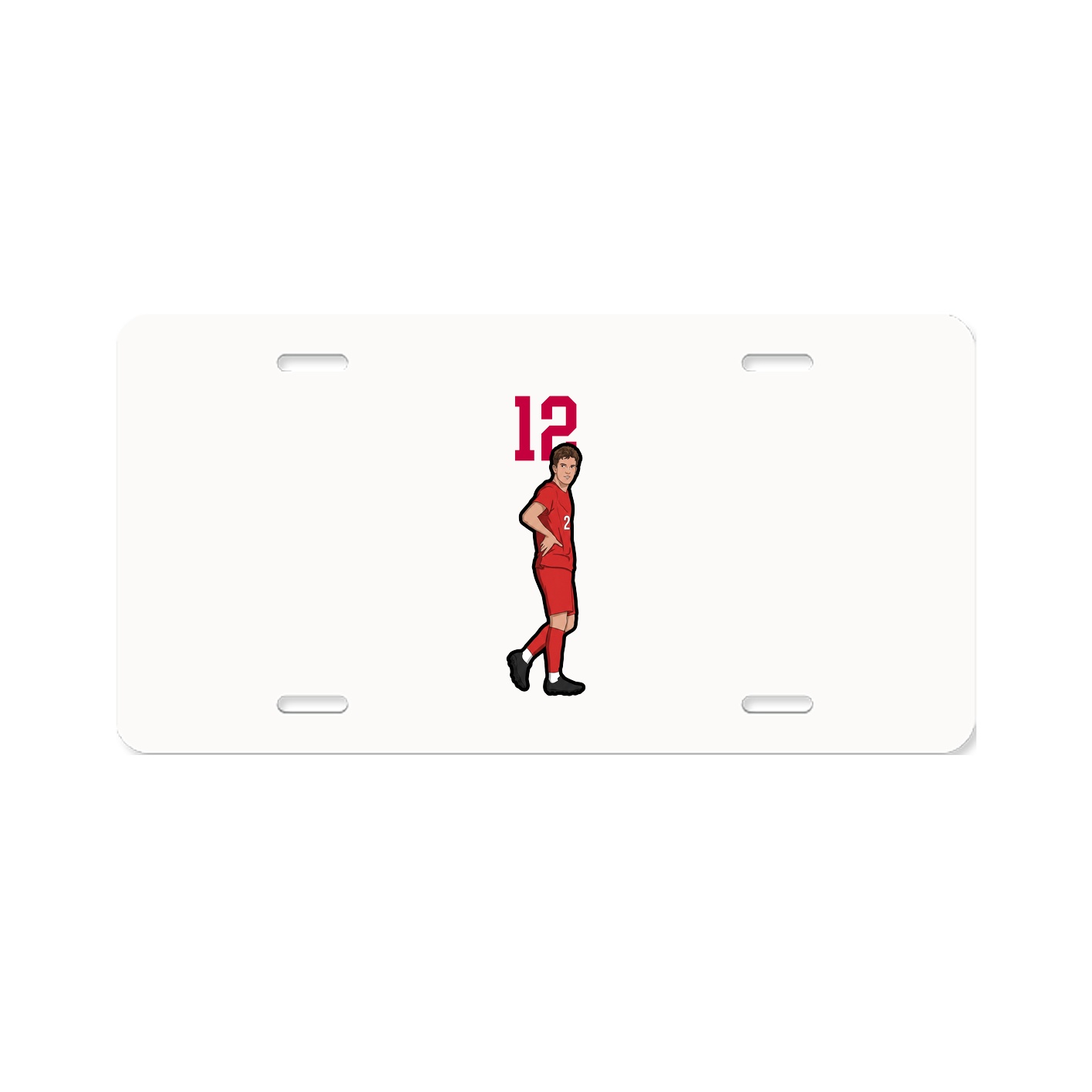 License Plate — Number Top in Classic