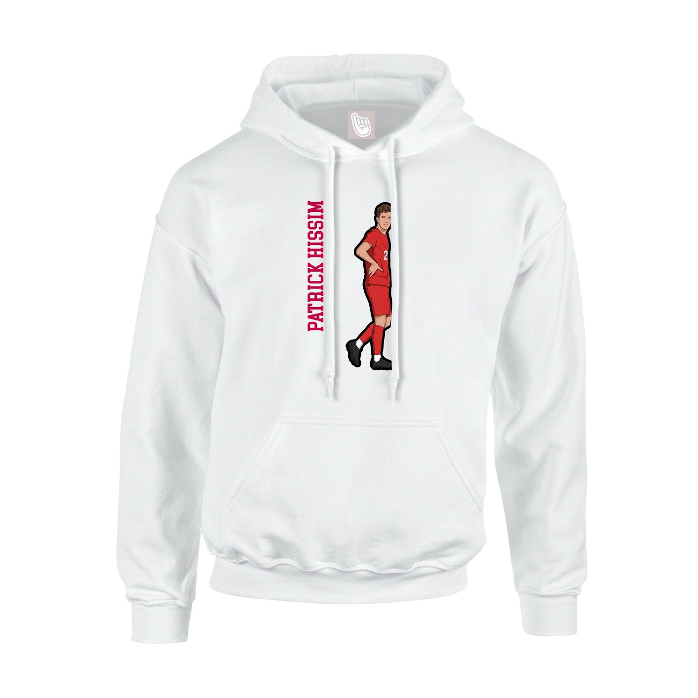 Hoodie — Name Vertical in White