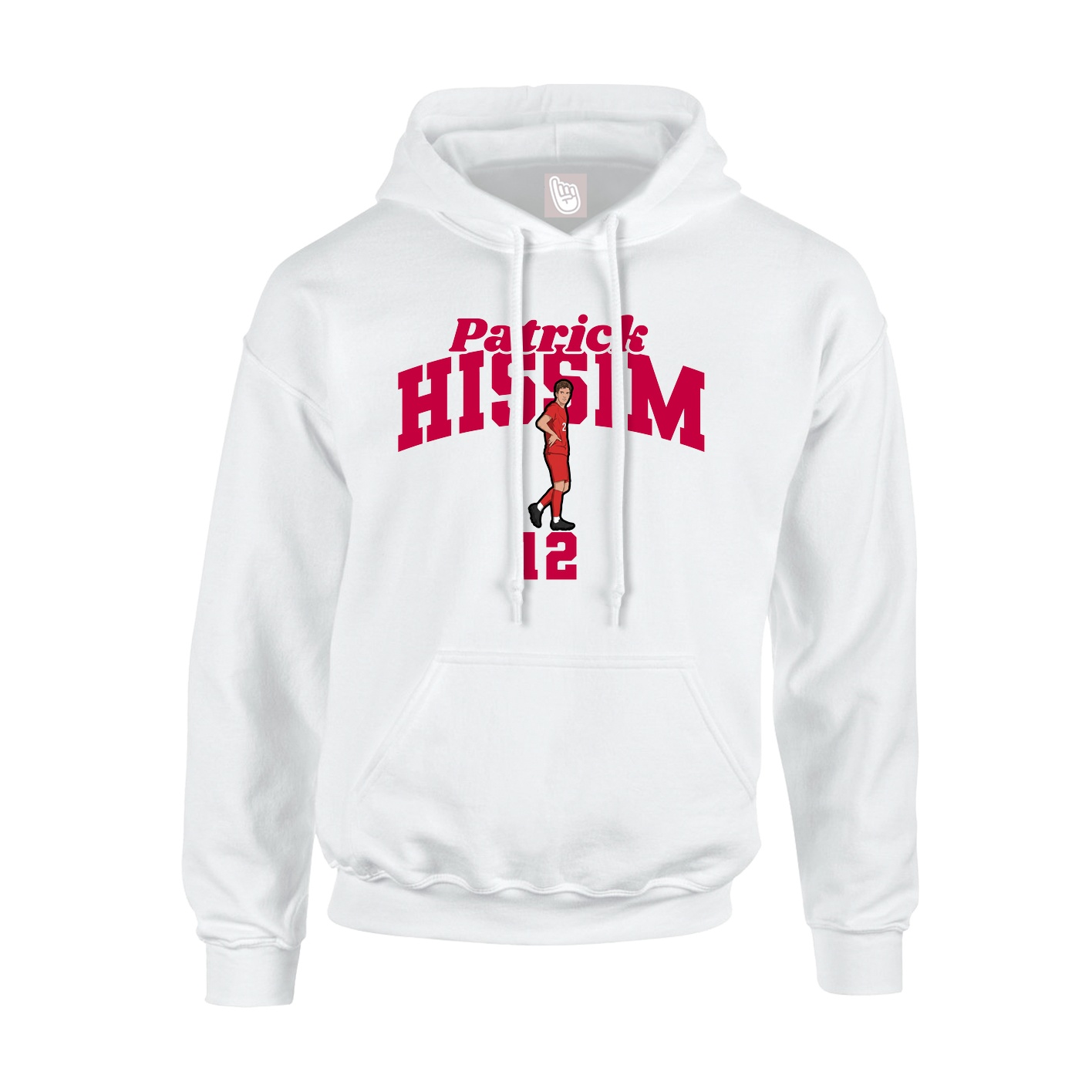 Youth Hoodie — Signature Arch in White