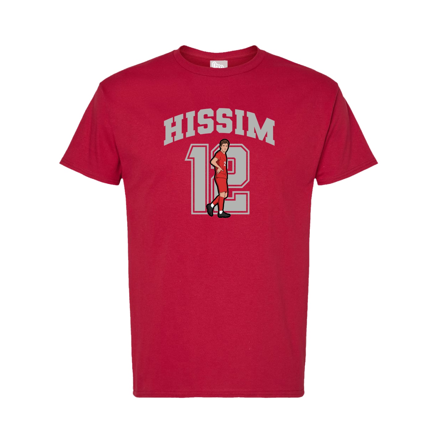 Tee — Number in Crimson