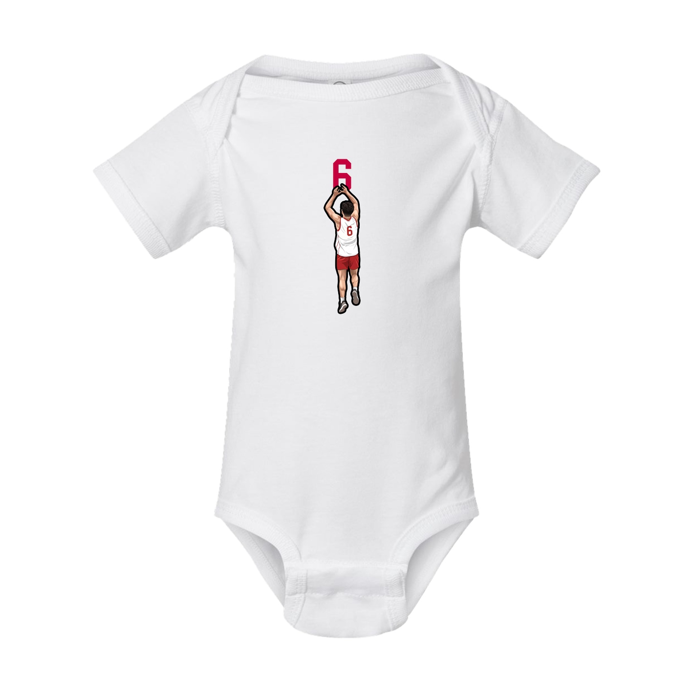 Baby Onesie — Number Top in White