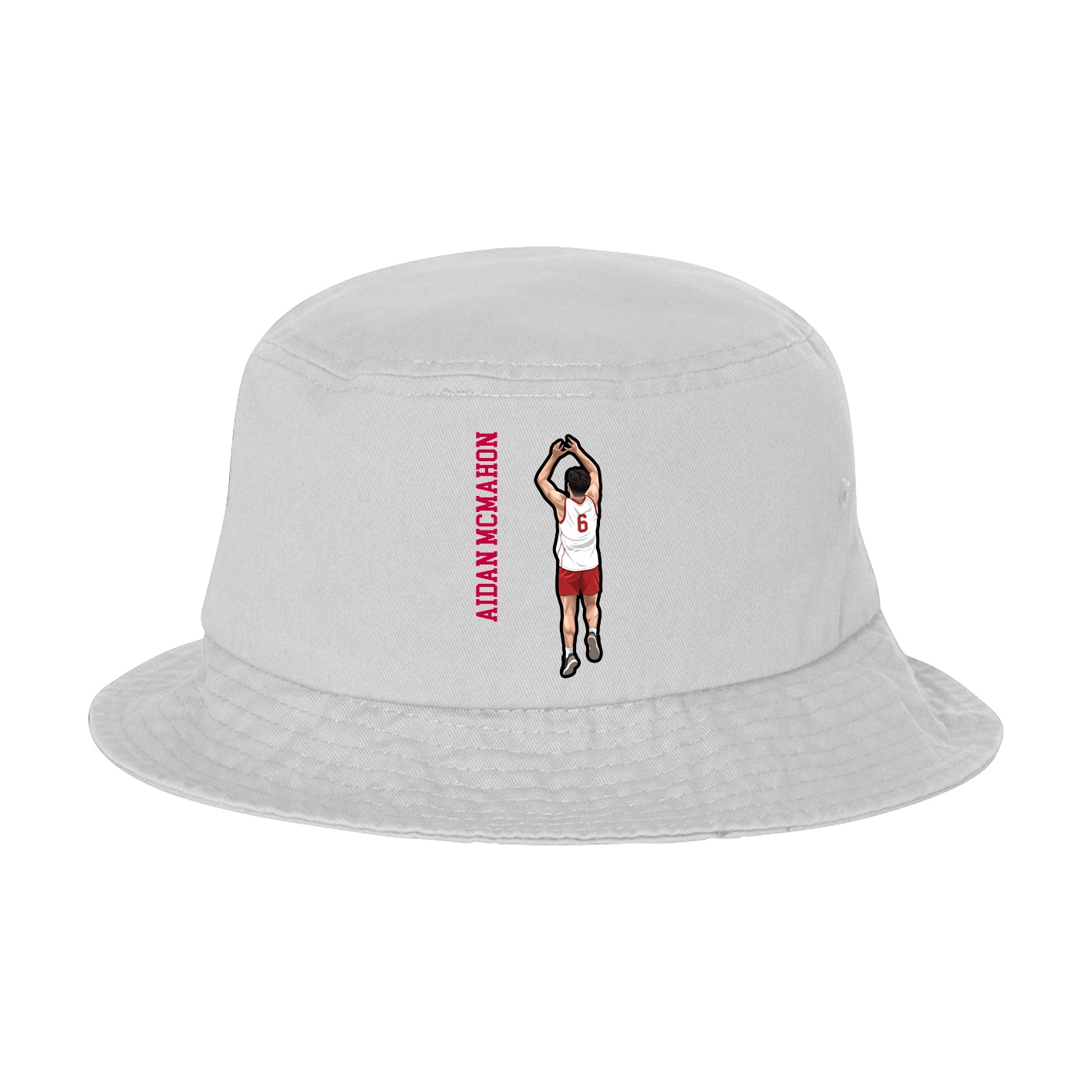Bucket Cap — Name Vertical in White
