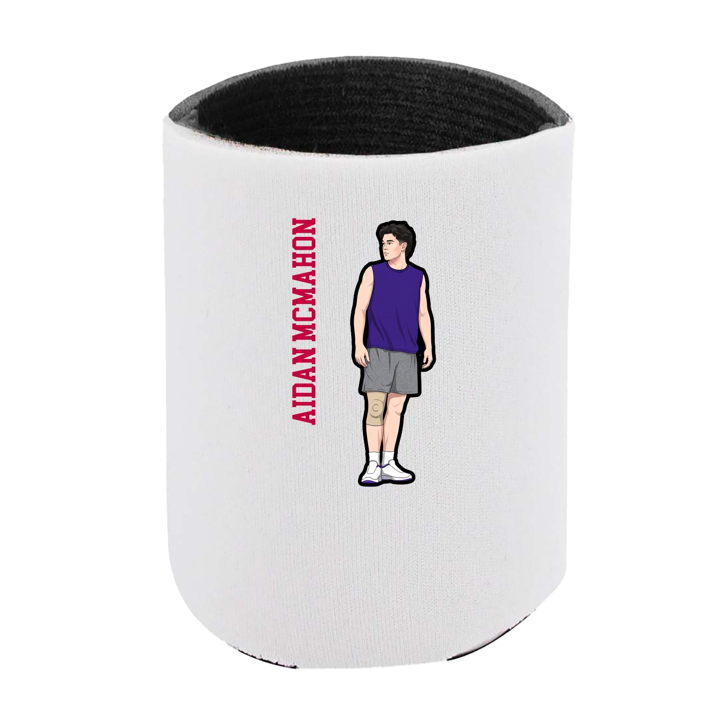Can Holder — Name Vertical in White