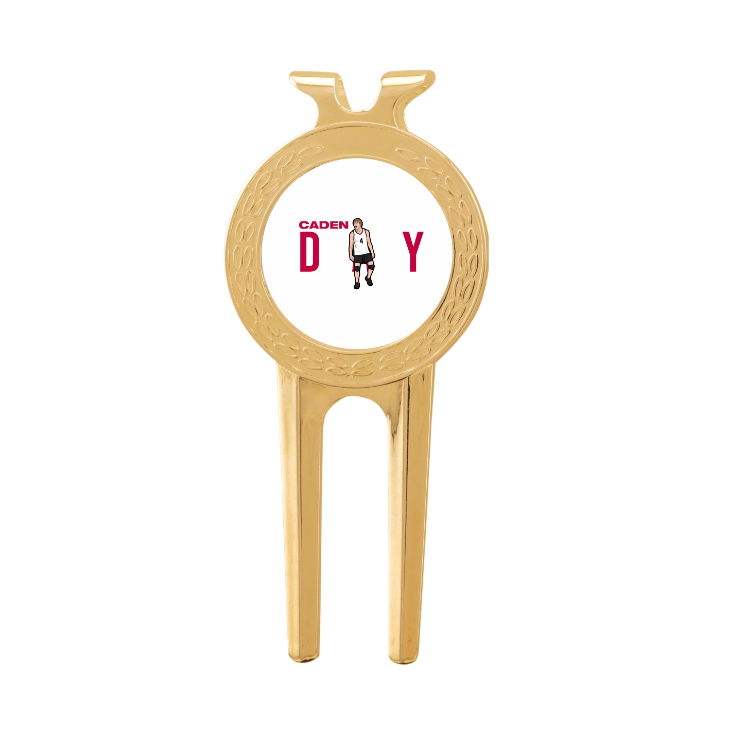 Divot Tool with Ball Marker — Player Name in Classic