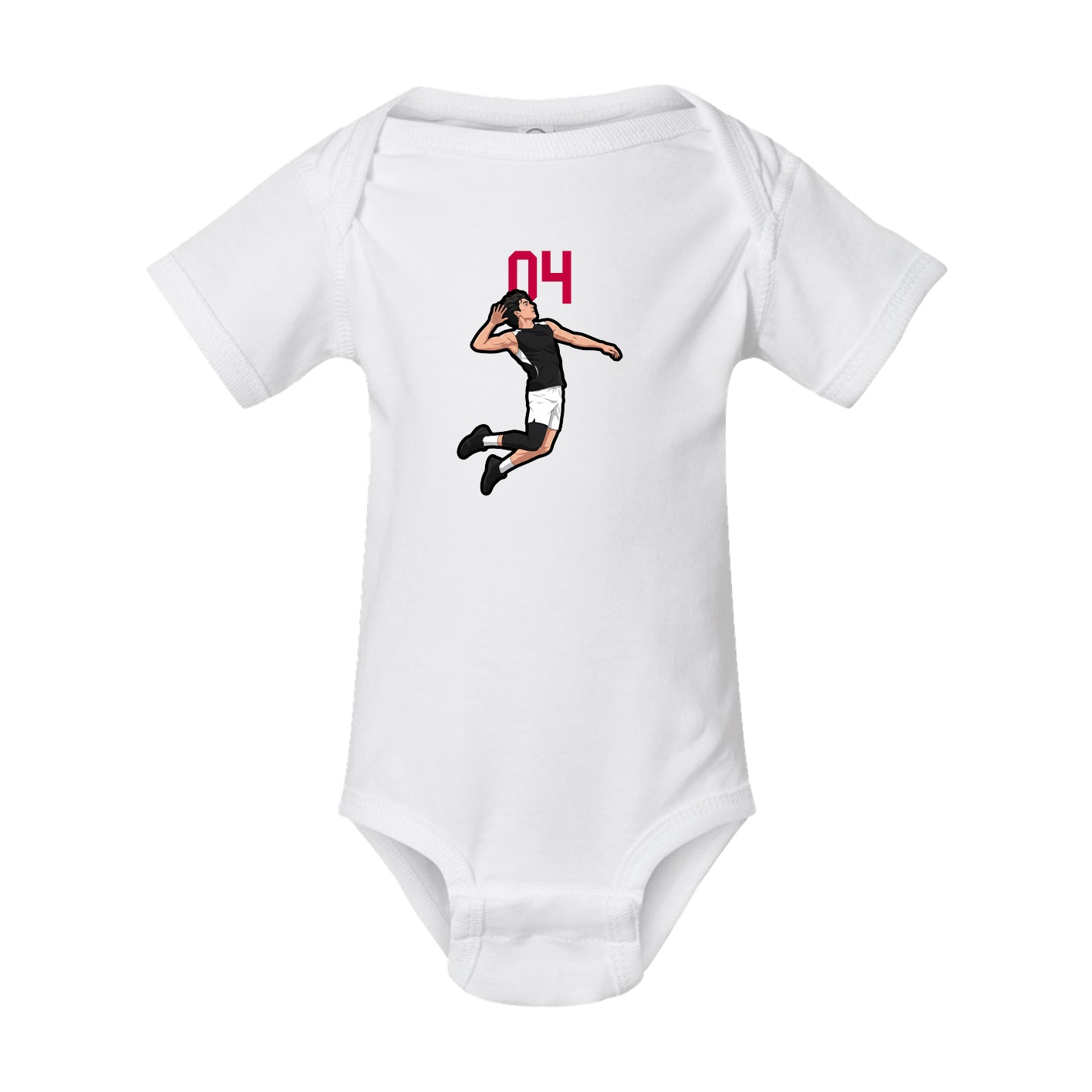 Baby Onesie — Number Top in White