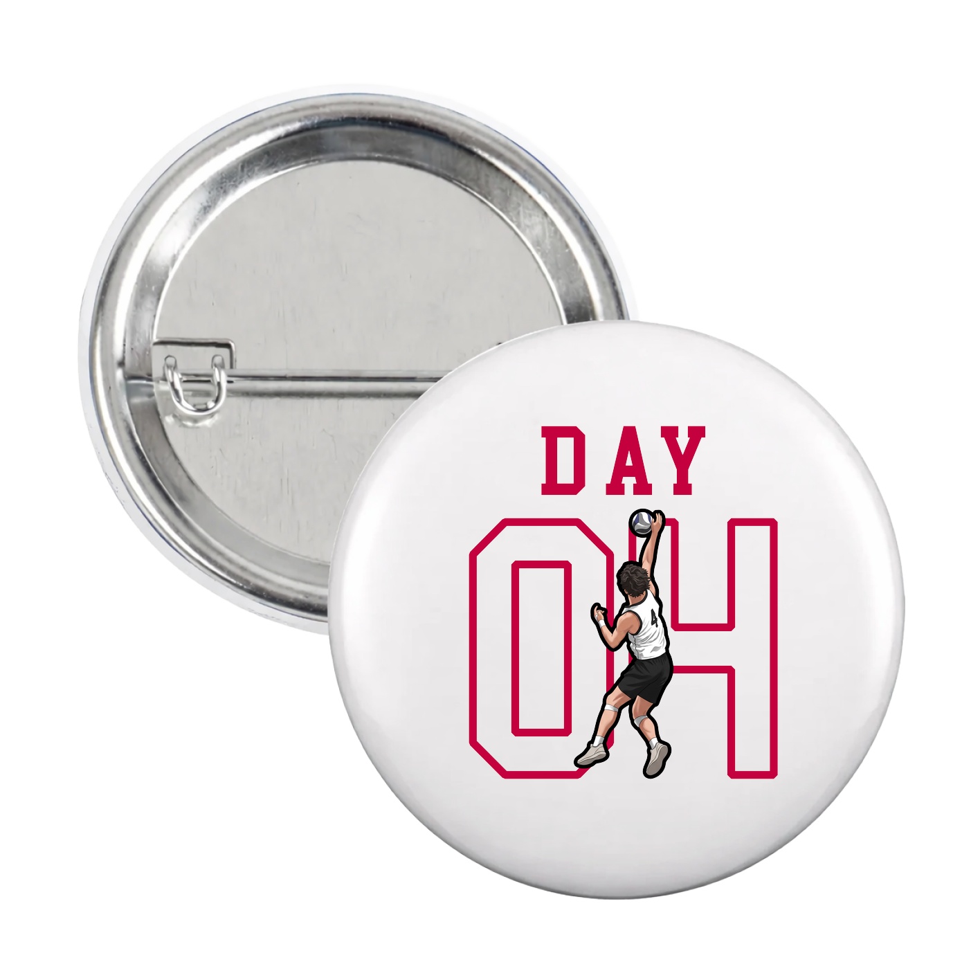 Game Day Button — Shirsey in White
