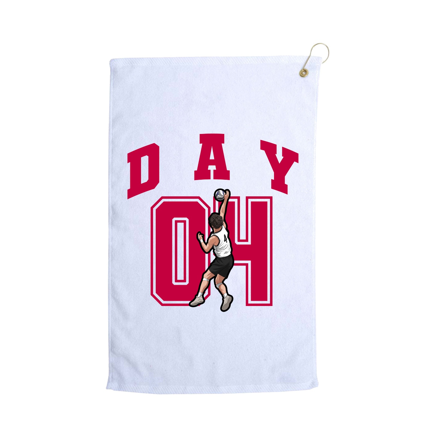 Golf Towel — Number in White