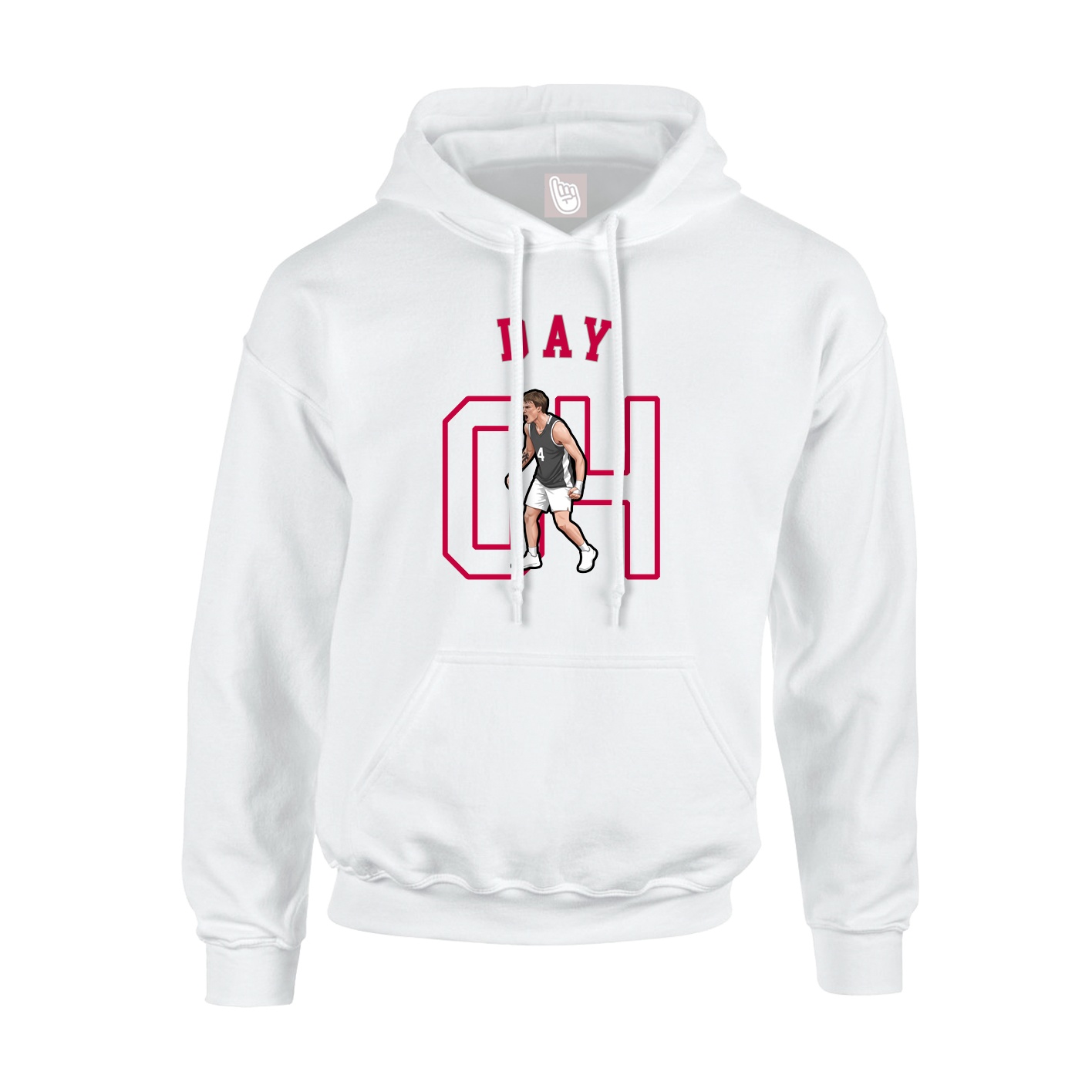 Youth Hoodie — Shirsey Arch in White