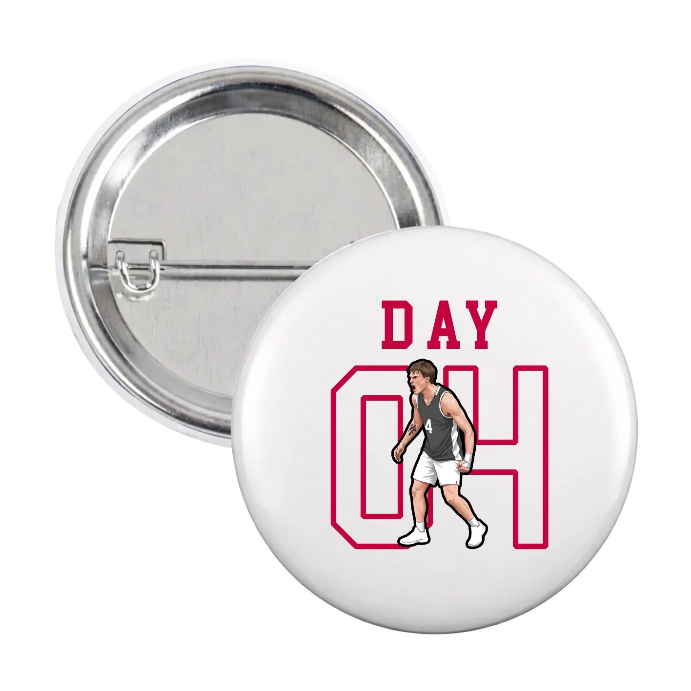 Game Day Button — Shirsey in White