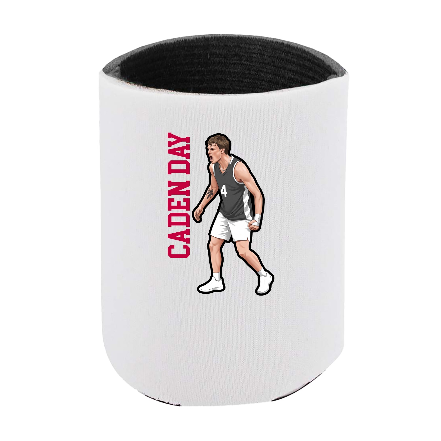 Can Holder — Name Vertical in White