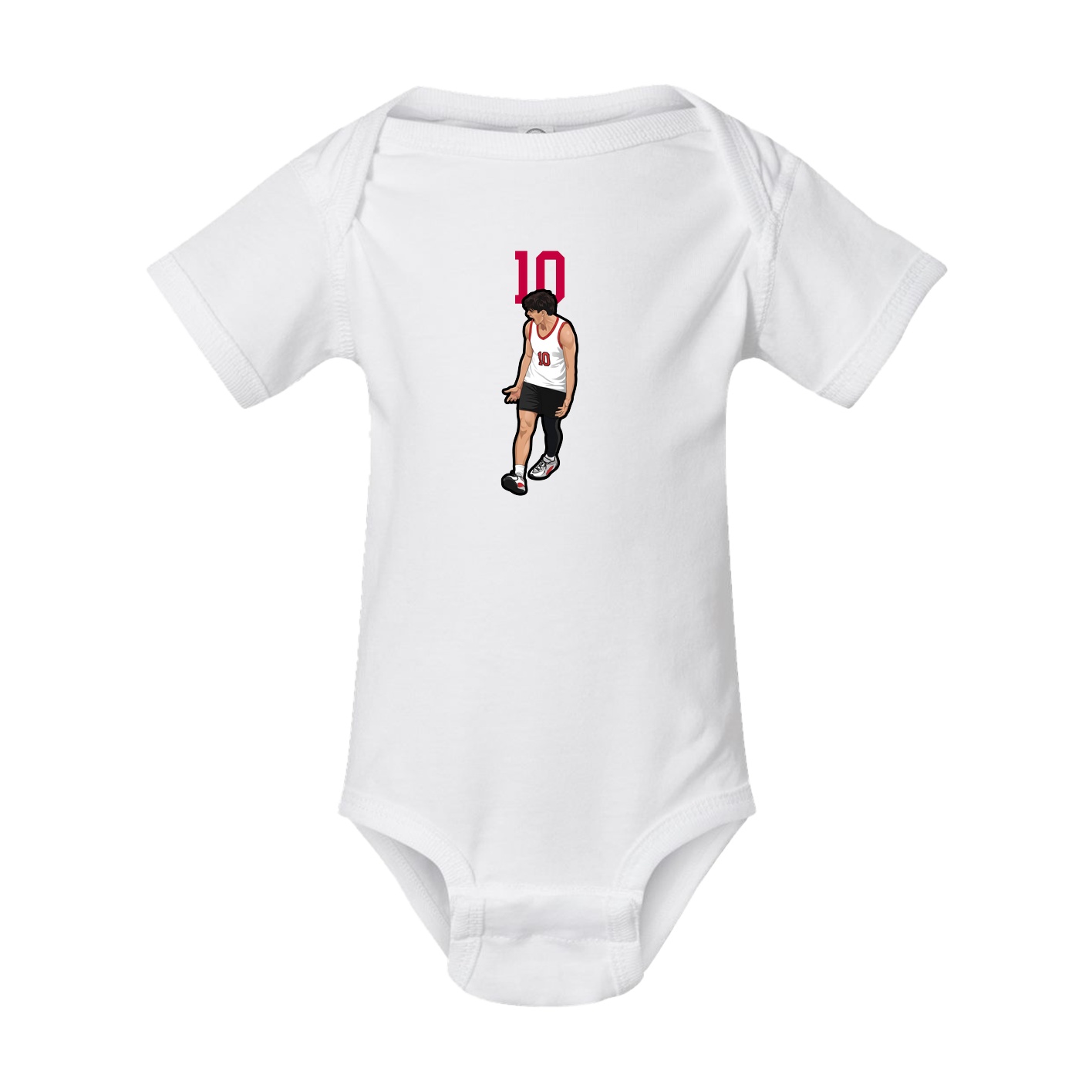 Baby Onesie — Number Top in White