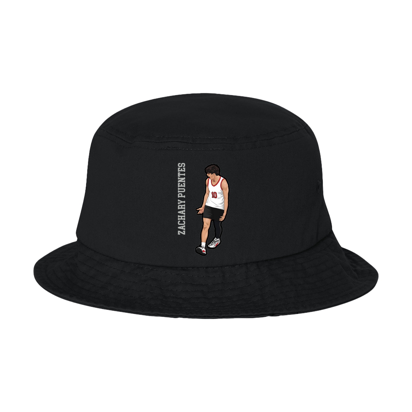 Bucket Cap — Name Vertical in Black