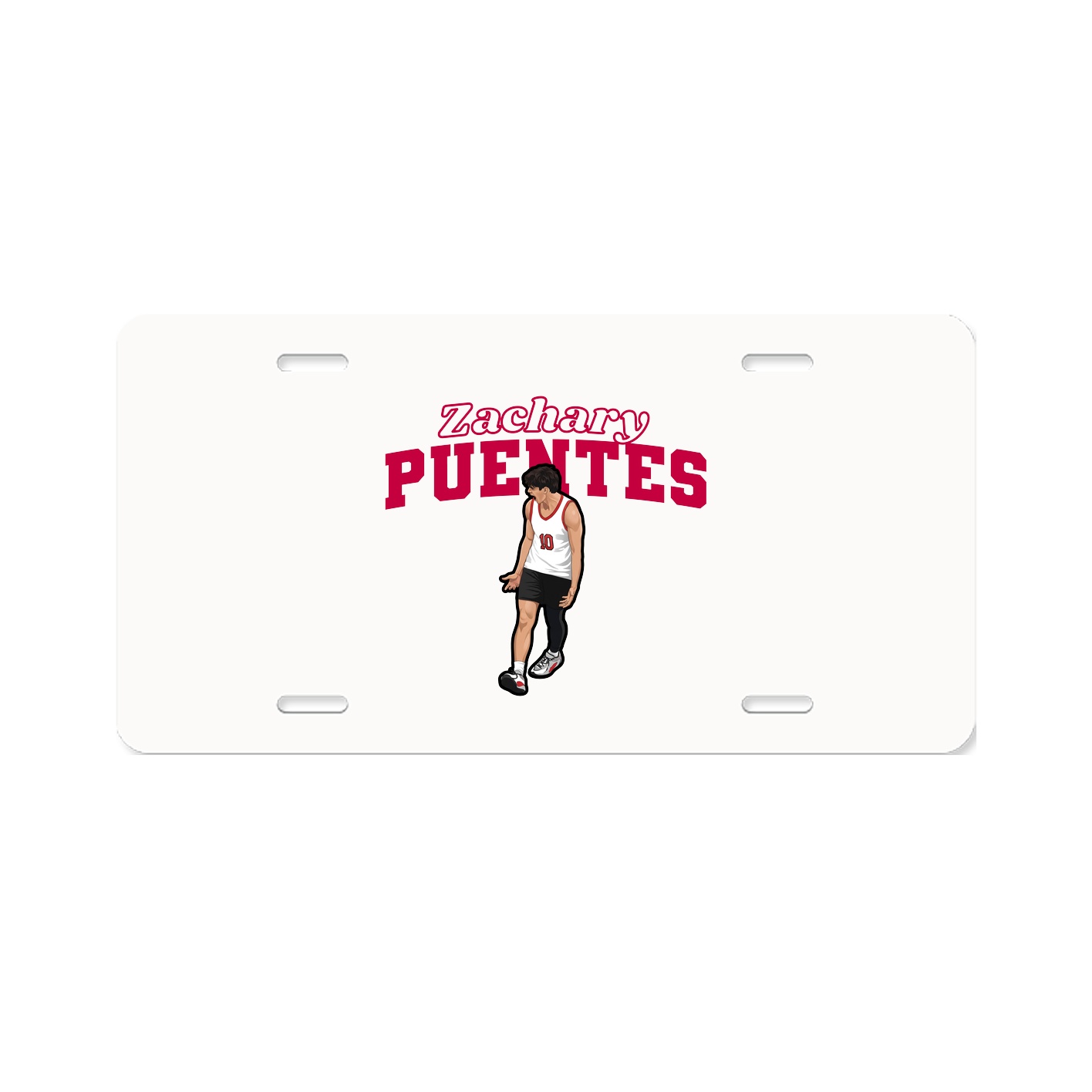 License Plate — Name Arch in Classic