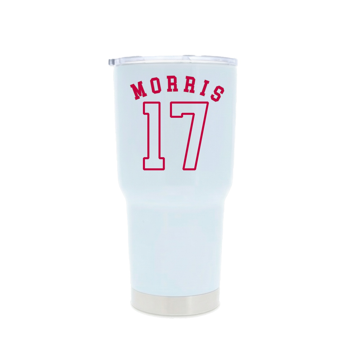 30oz Stainless Steel Tumbler — Shirsey Arch in White