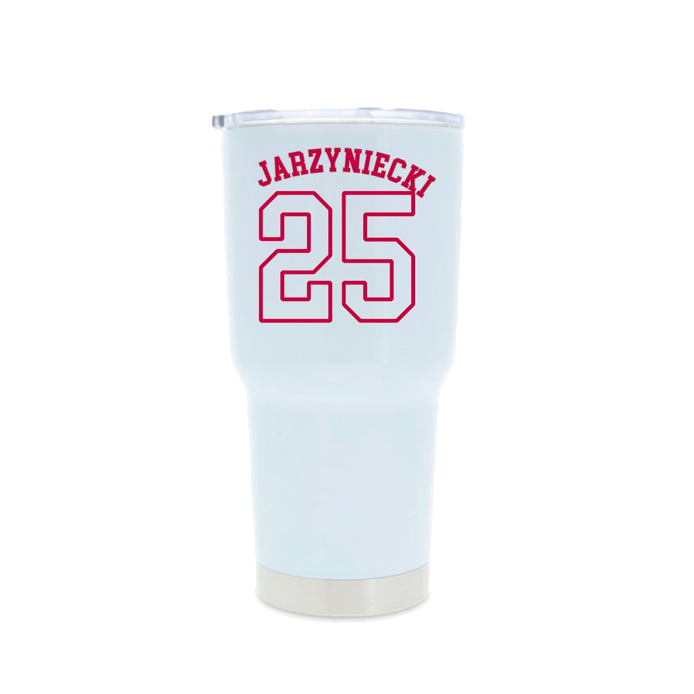 30oz Stainless Steel Tumbler — Shirsey Arch in White