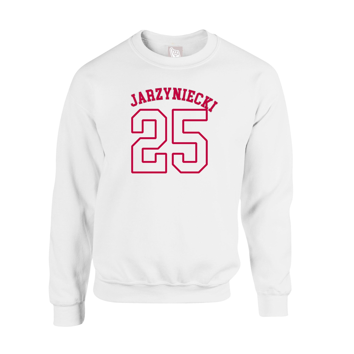 Fleece Crew — Shirsey Arch in White