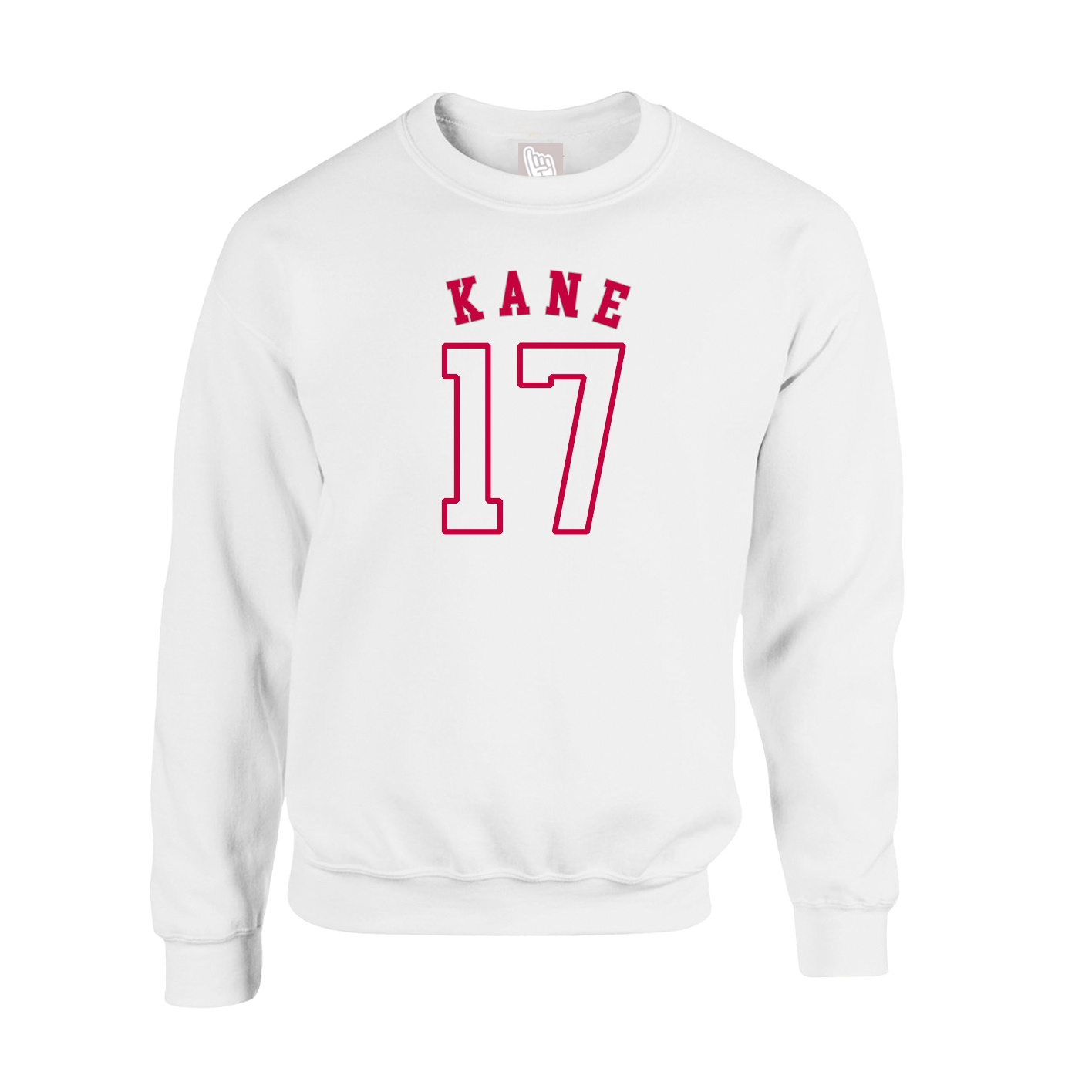 Fleece Crew — Shirsey Arch in White