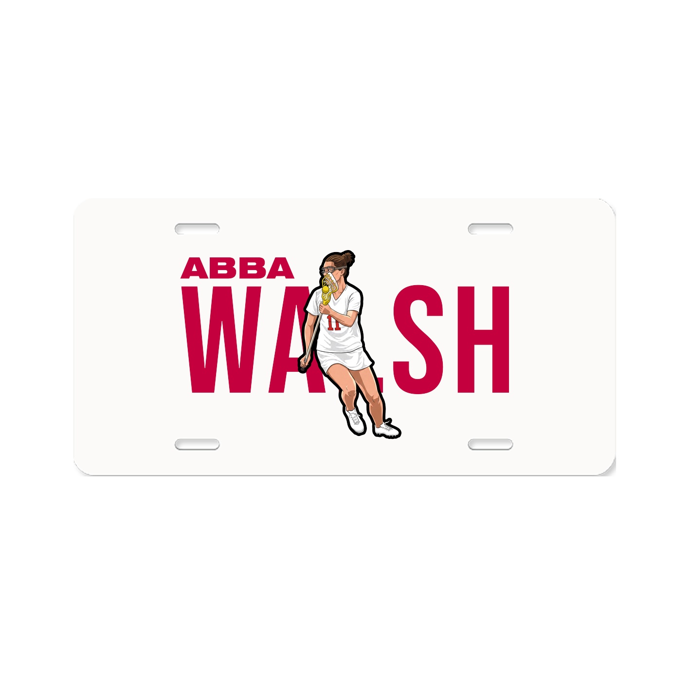 License Plate — Player Name in Classic