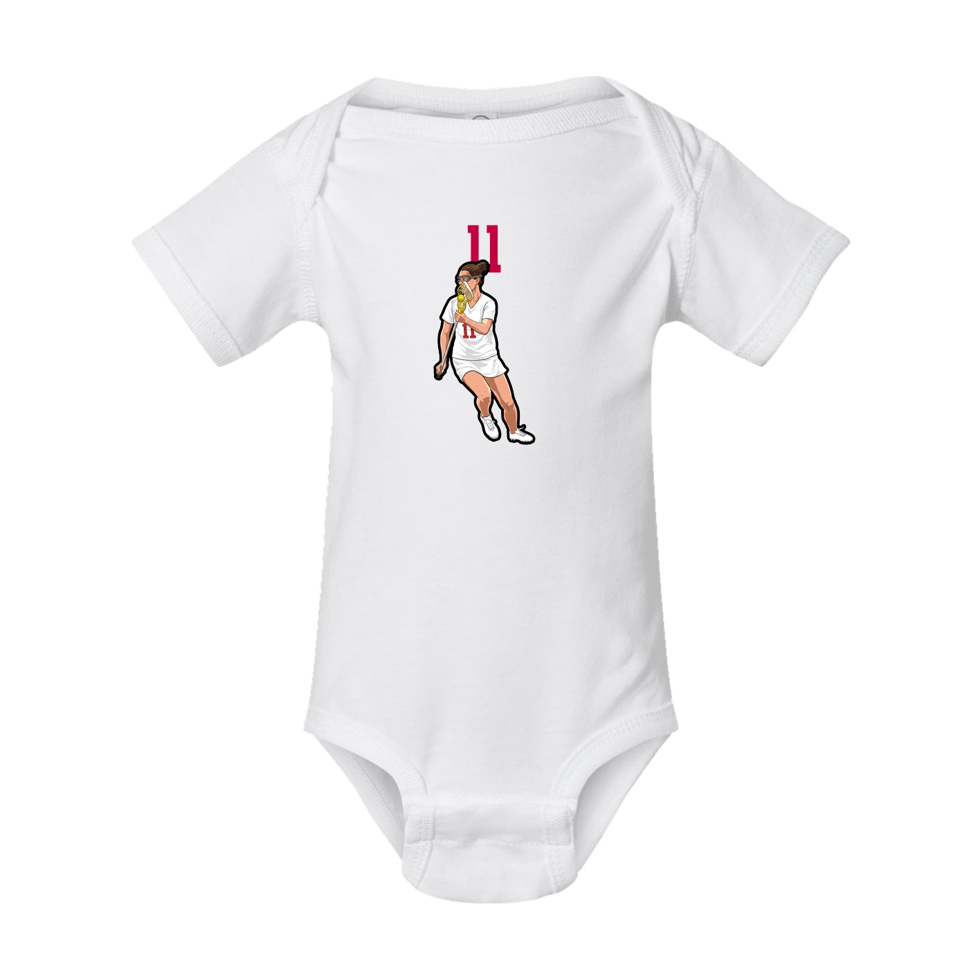 Baby Onesie — Number Top in White