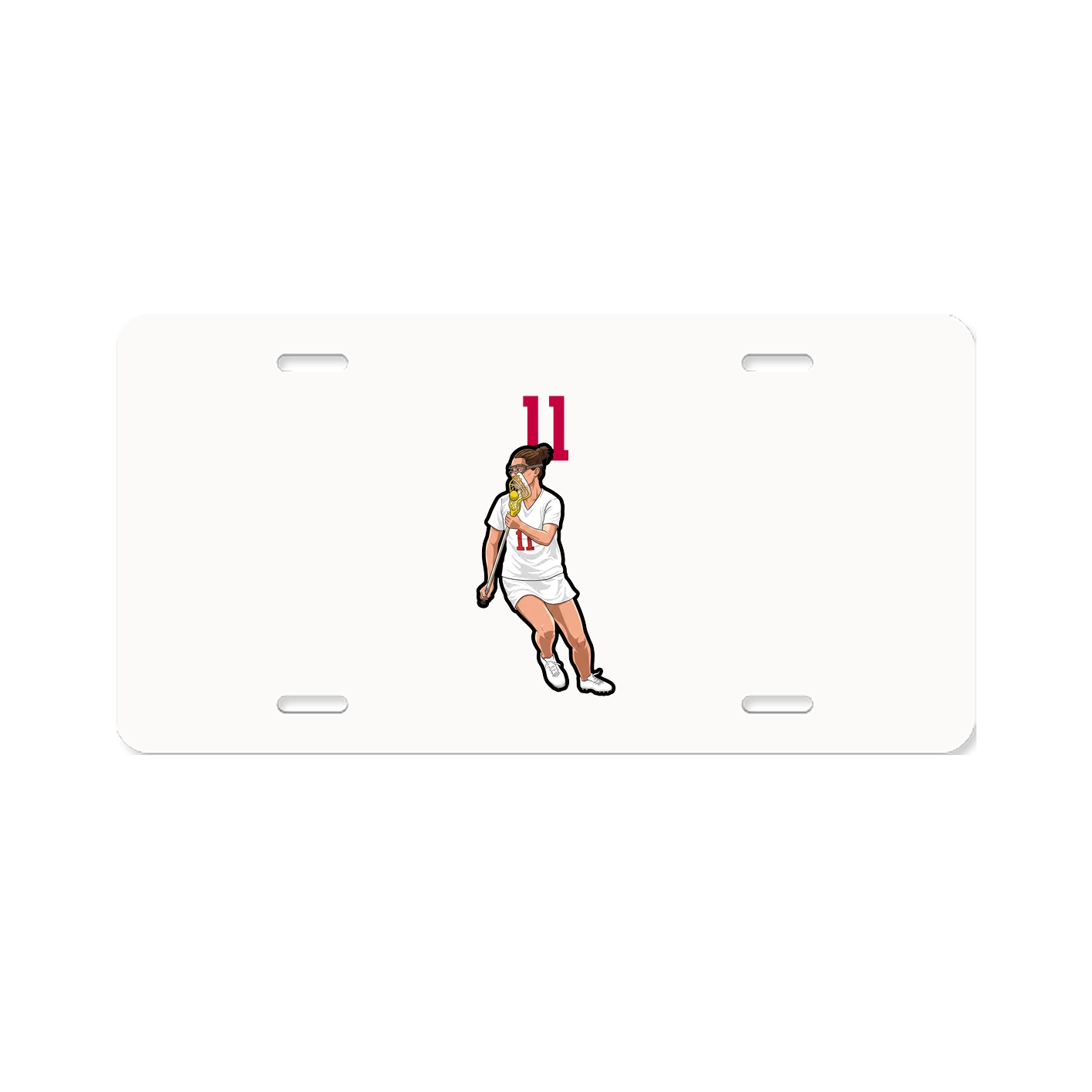 License Plate — Number Top in Classic