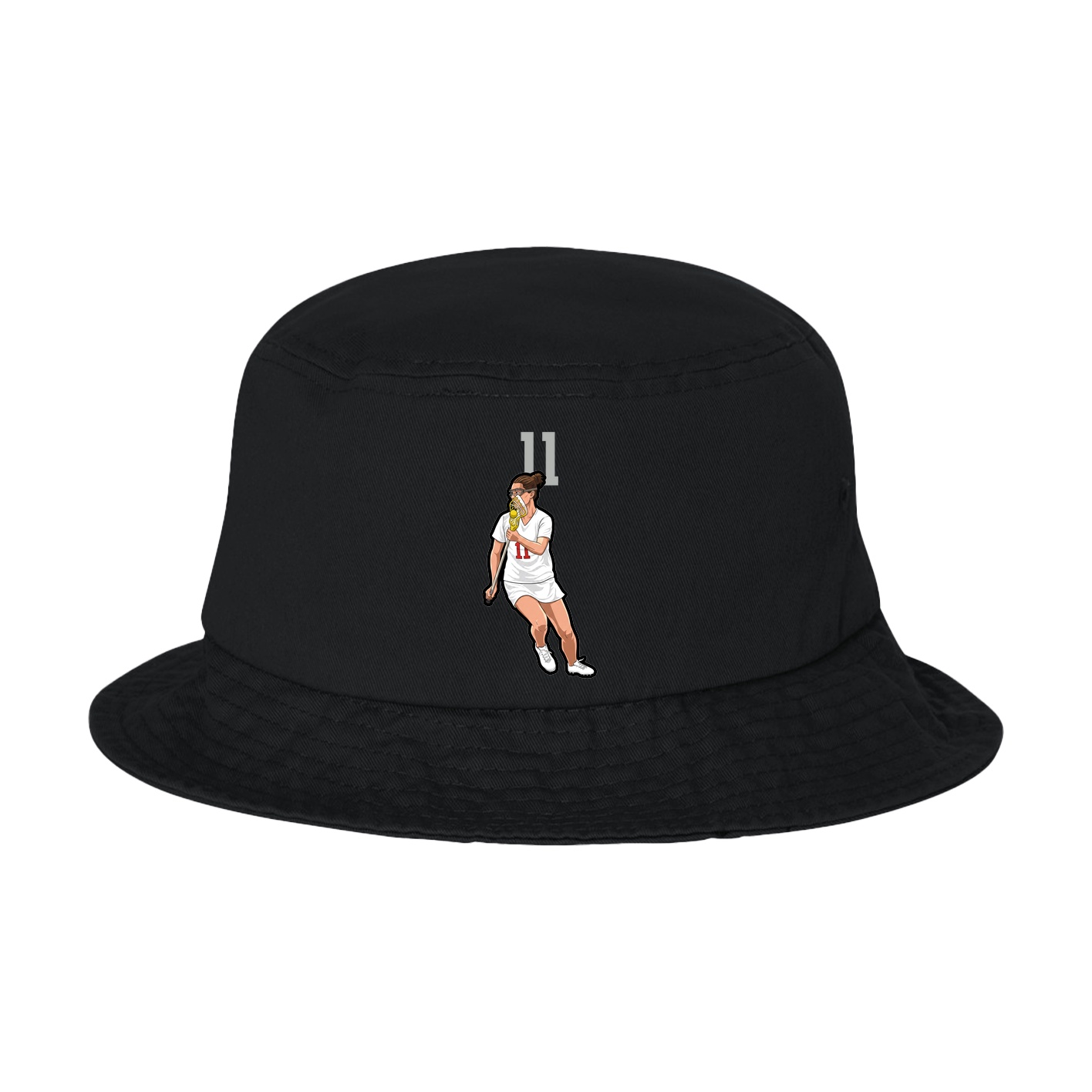 Bucket Cap — Number Top in Black