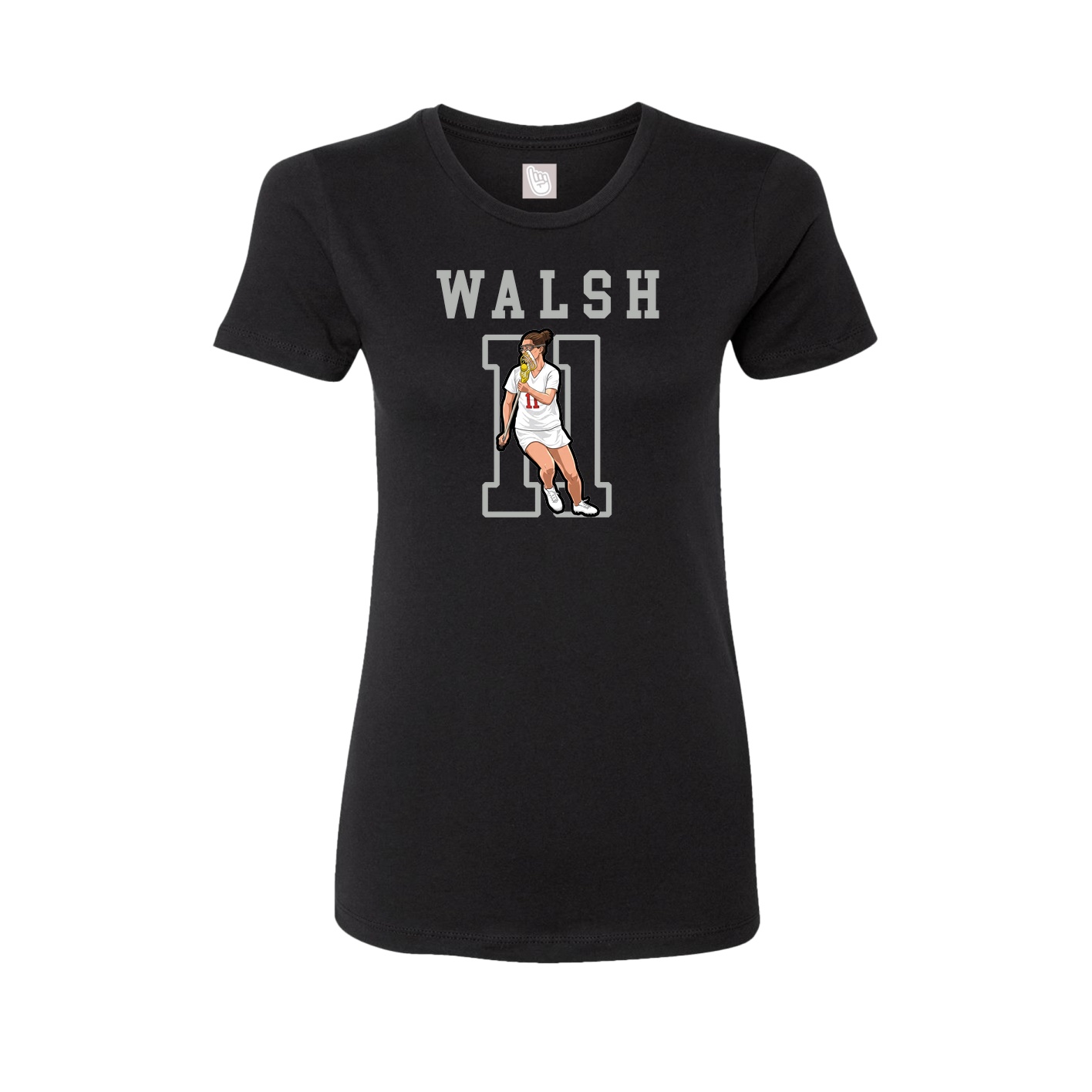Fitted Women's Tee — Shirsey in Black
