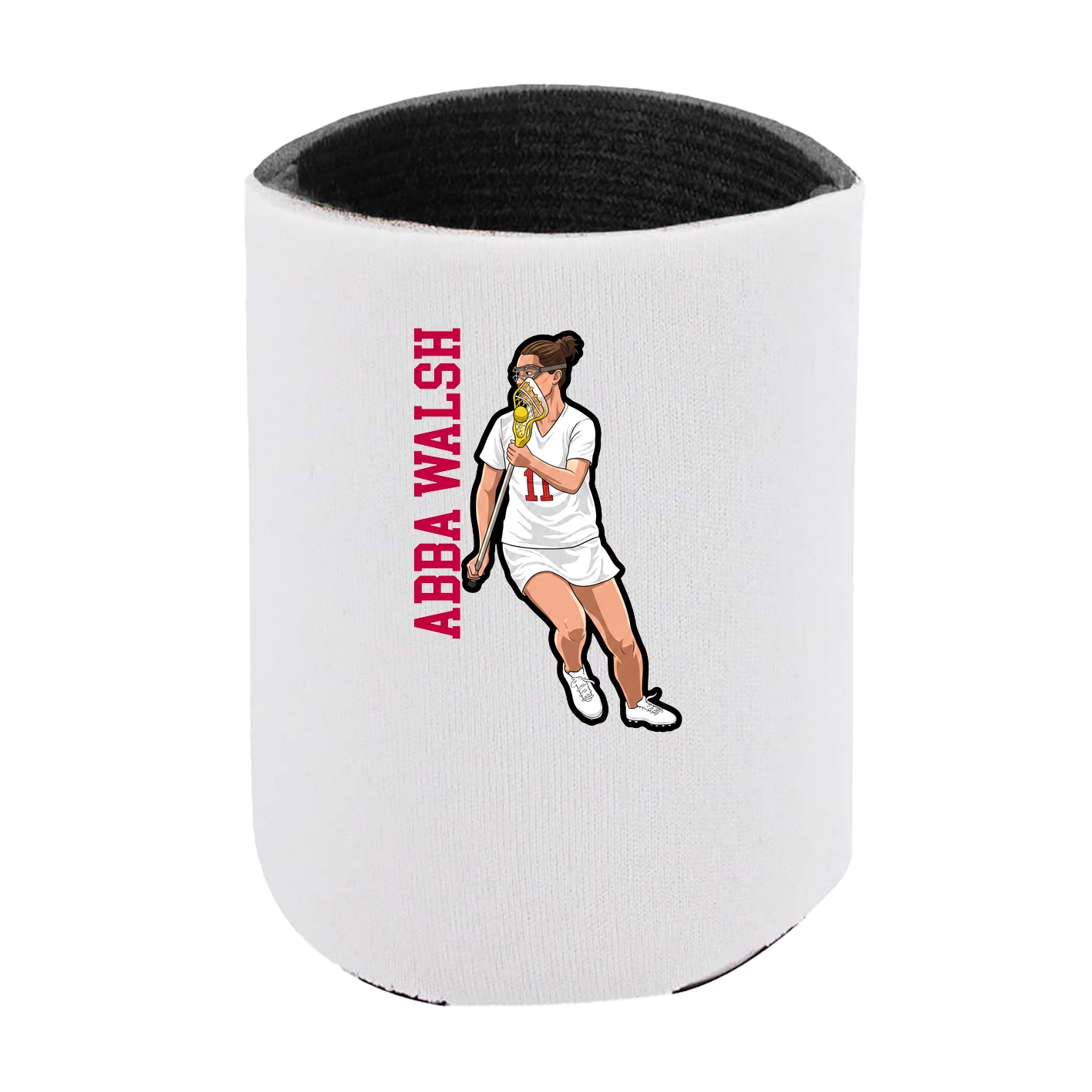 Can Holder — Name Vertical in White