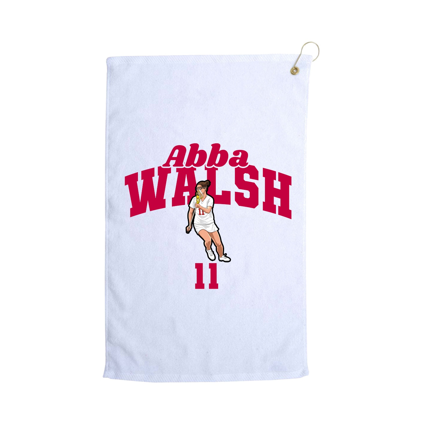 Golf Towel — Signature Arch in White