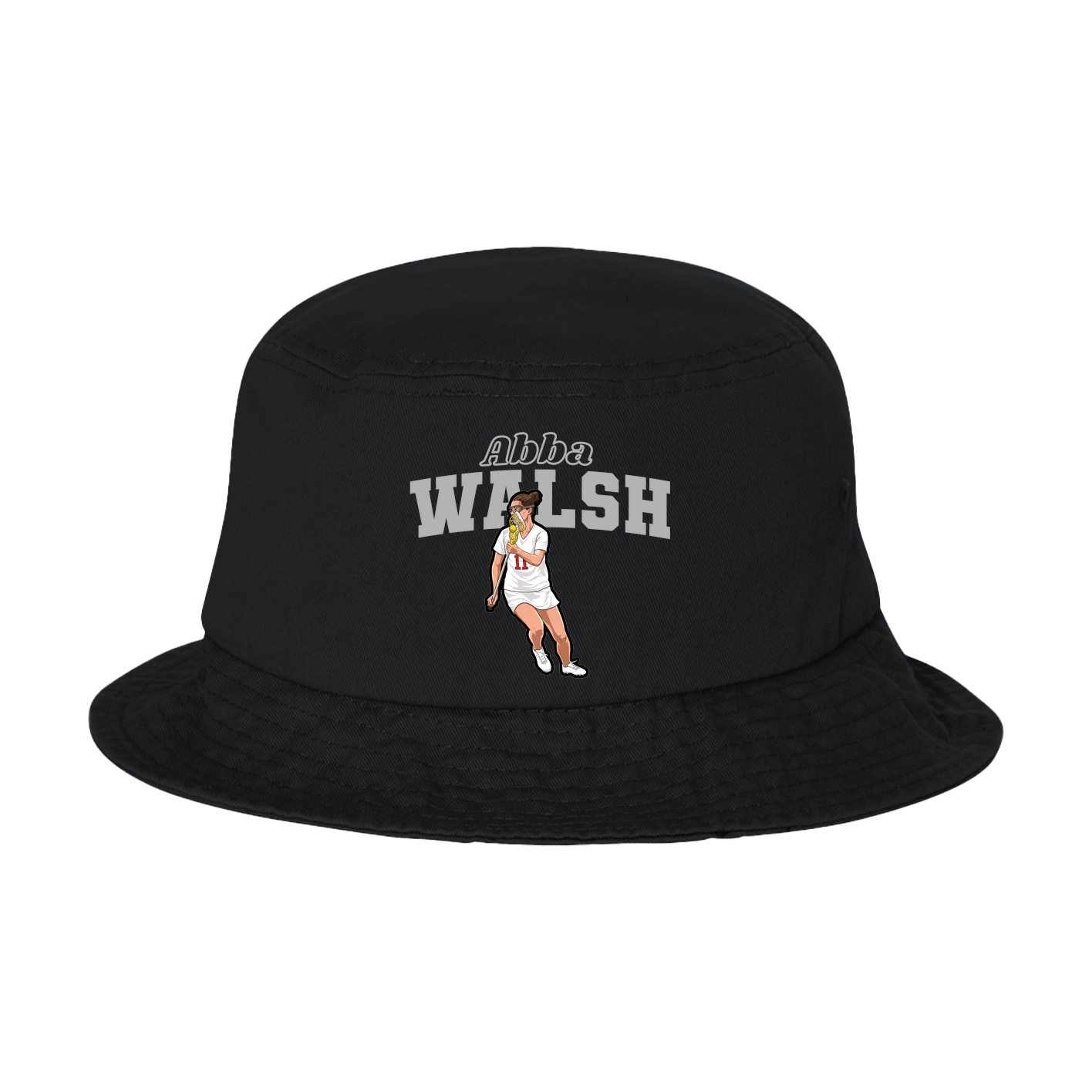Bucket Cap — Name Arch in Black