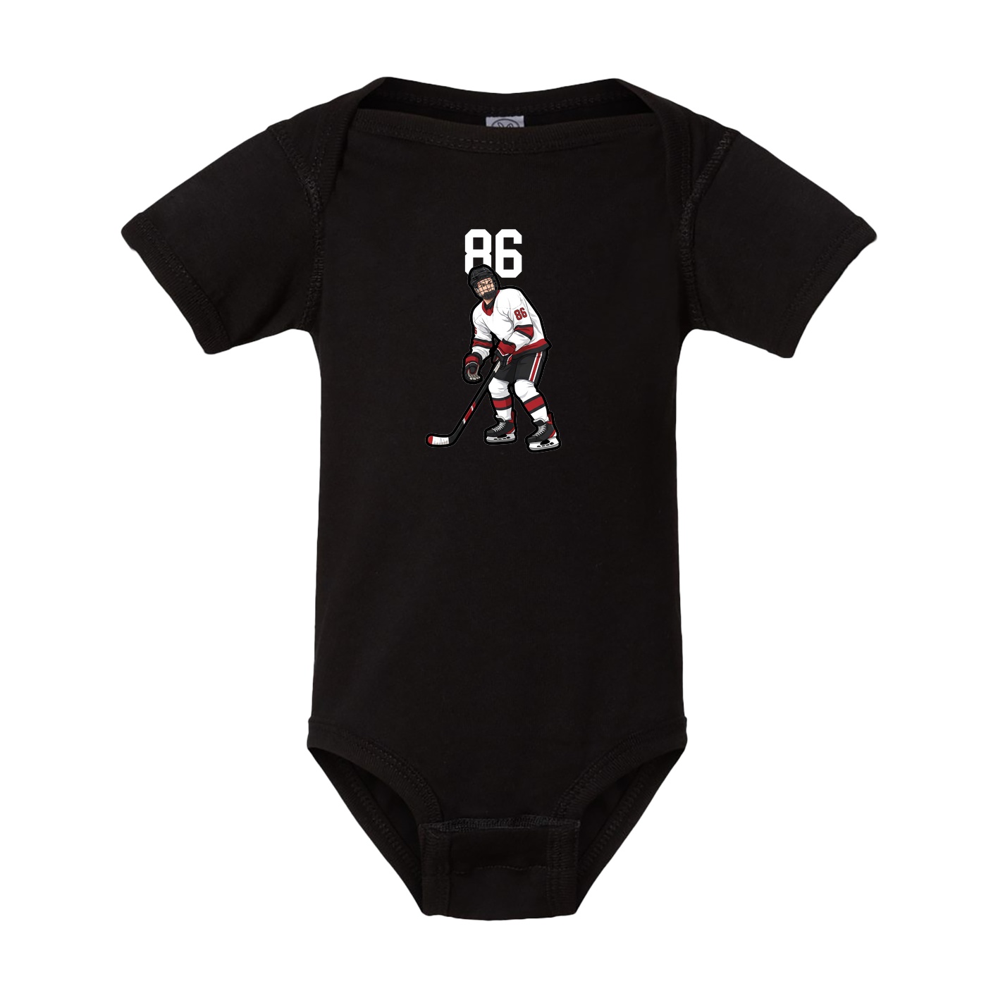 Baby Onesie — Number Top in Black