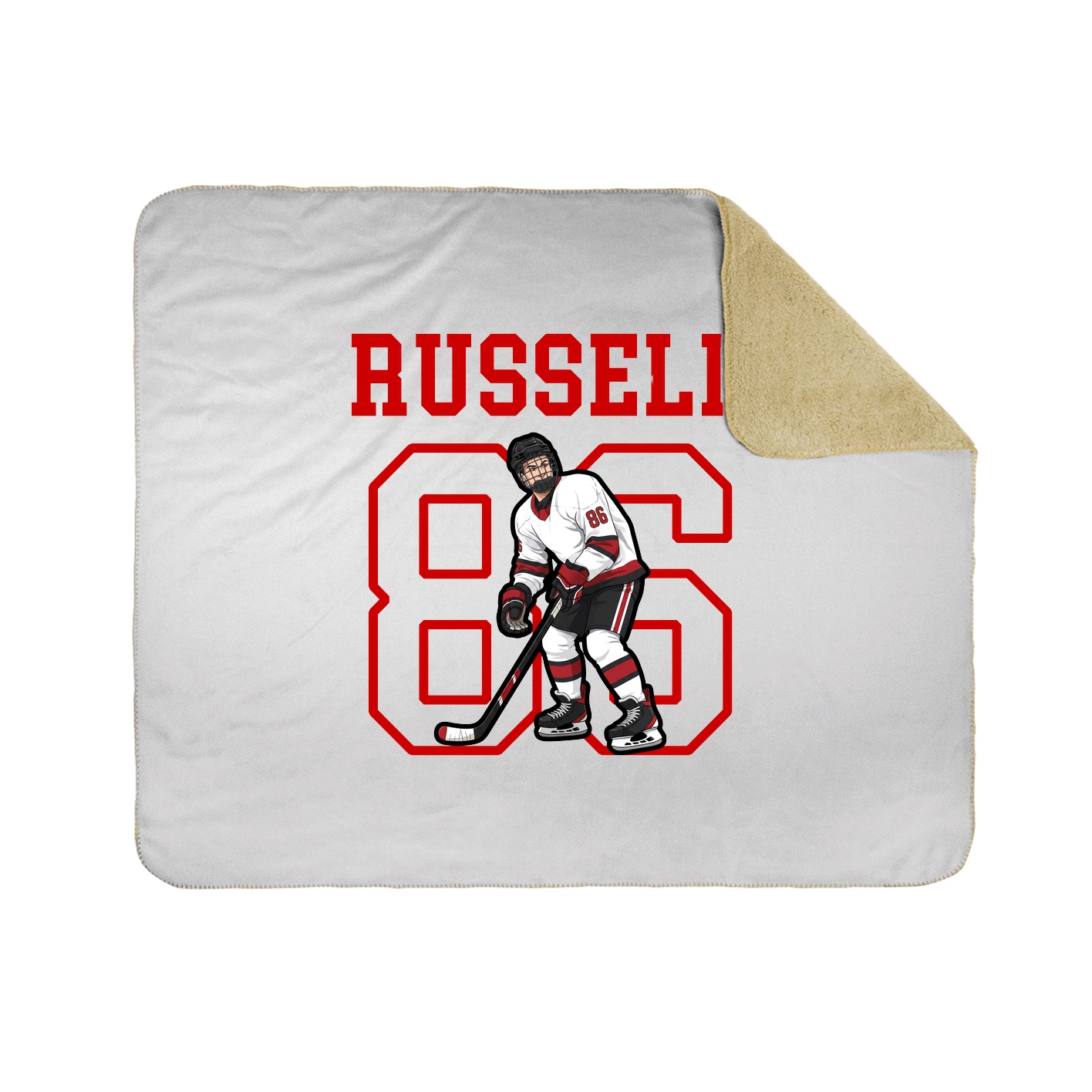Throw Blanket — Shirsey in White