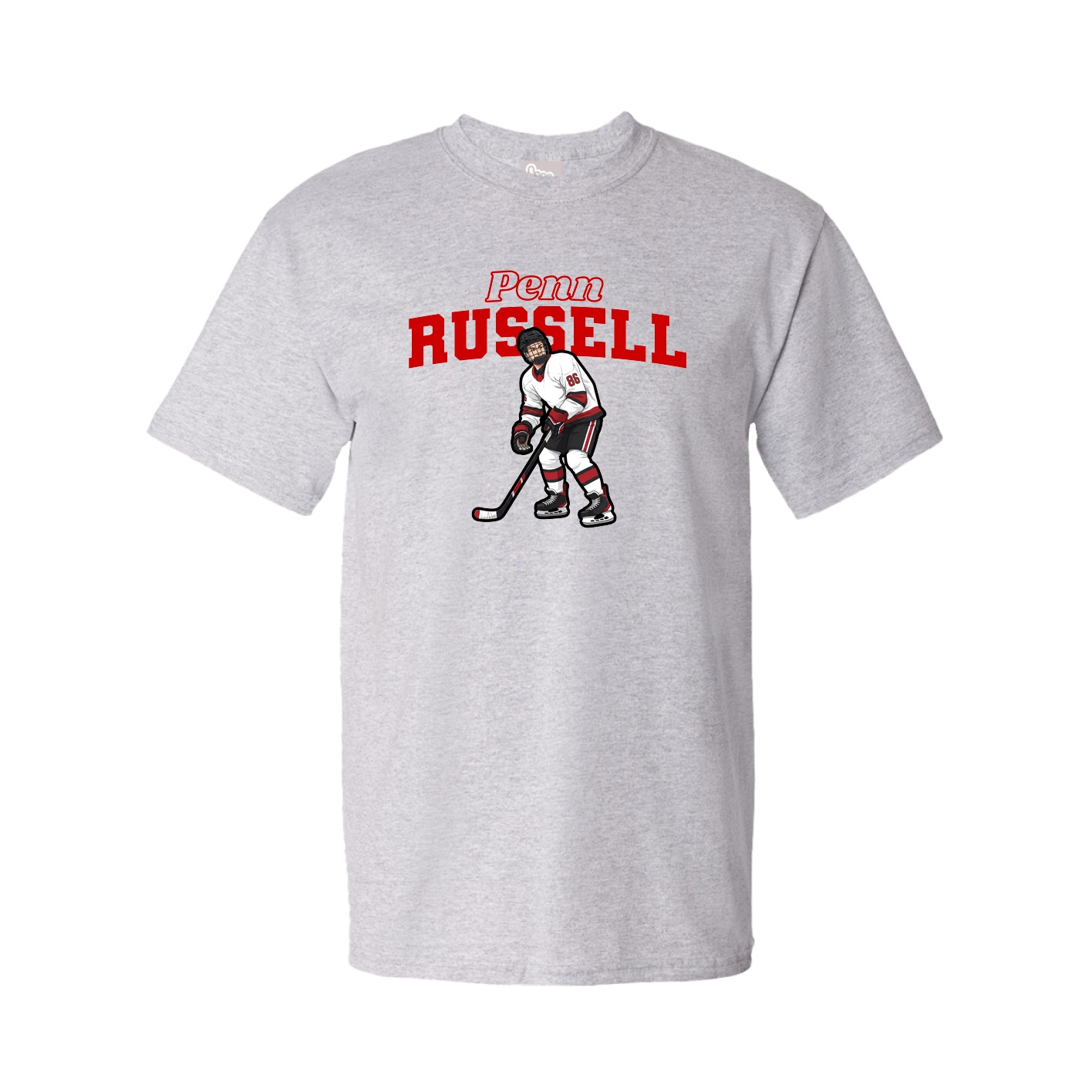 Youth Tee — Name Arch in Grey