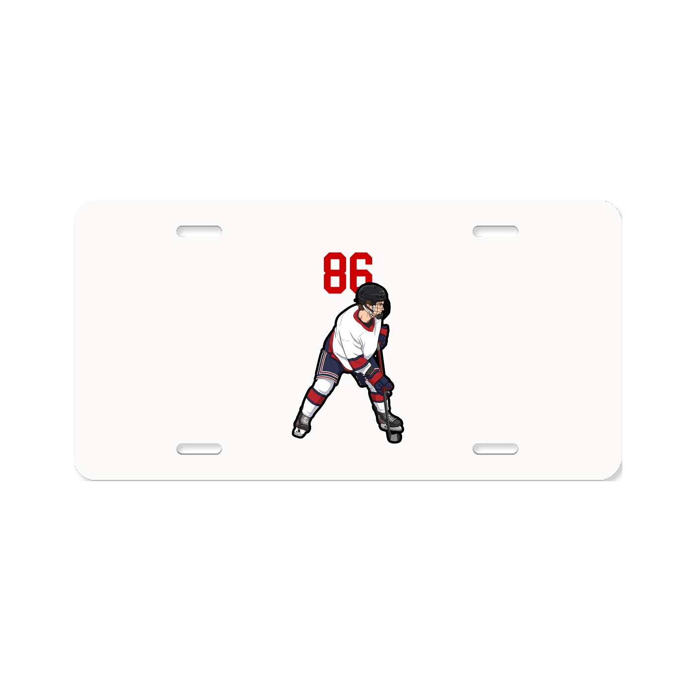 License Plate — Number Top in Classic