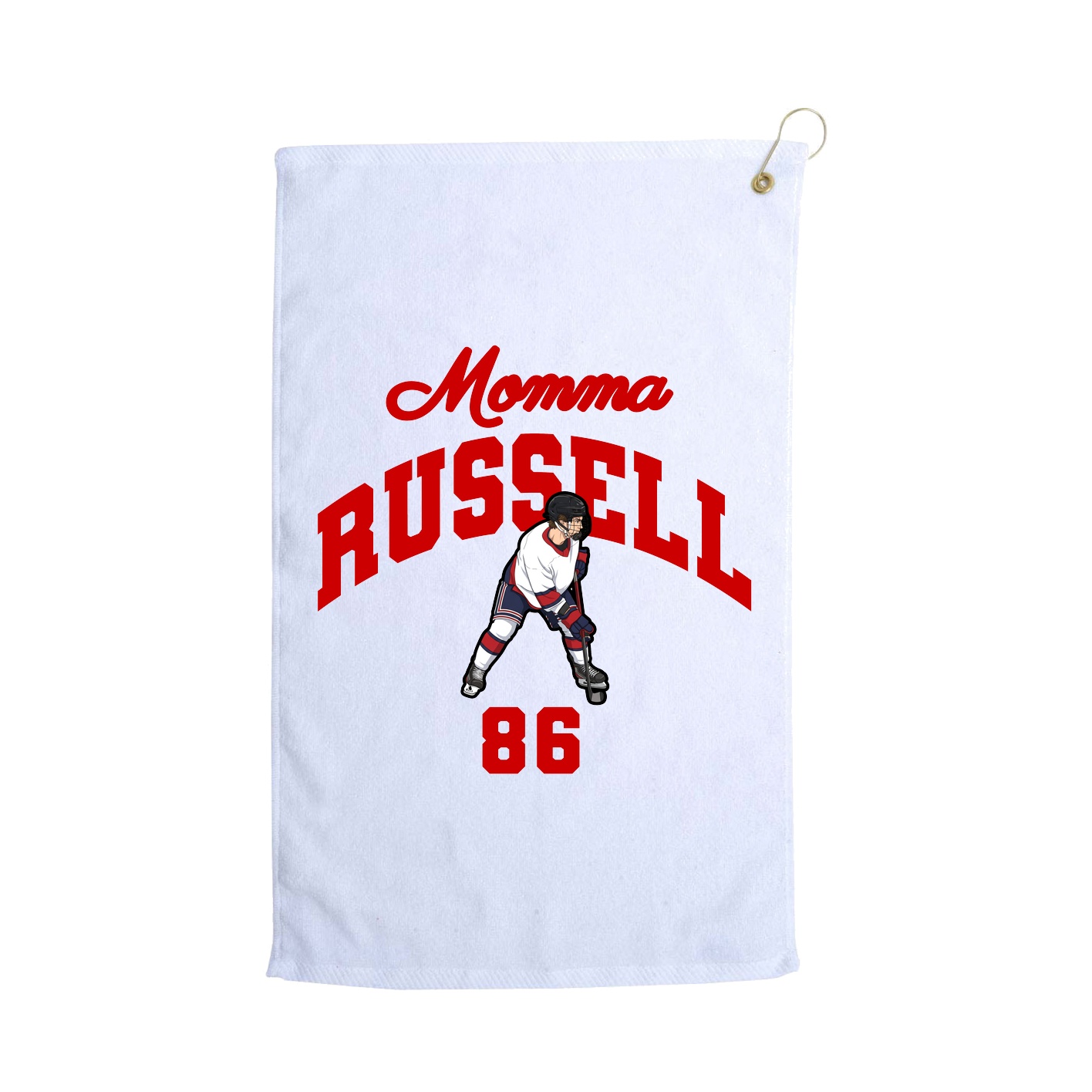 Golf Towel — Mothers Day Arch in White