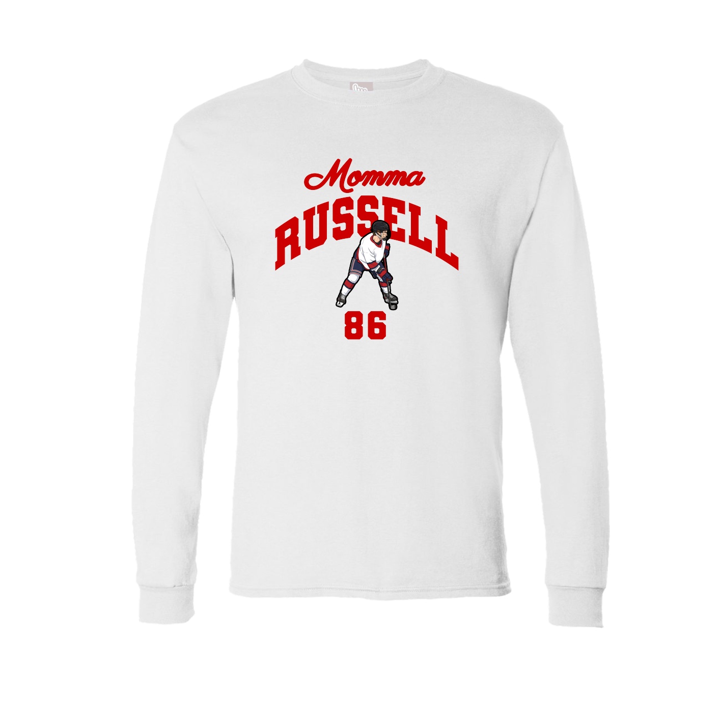 Long Sleeve Tee — Mothers Day Arch in White