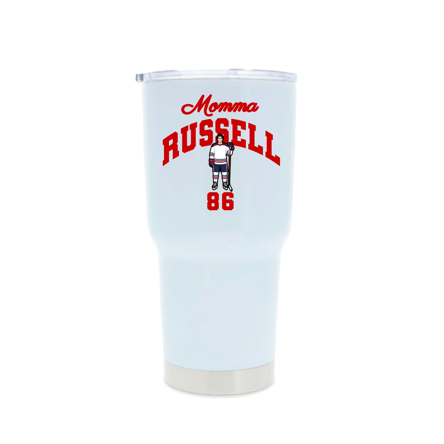 30oz Stainless Steel Tumbler — Mothers Day Arch in White