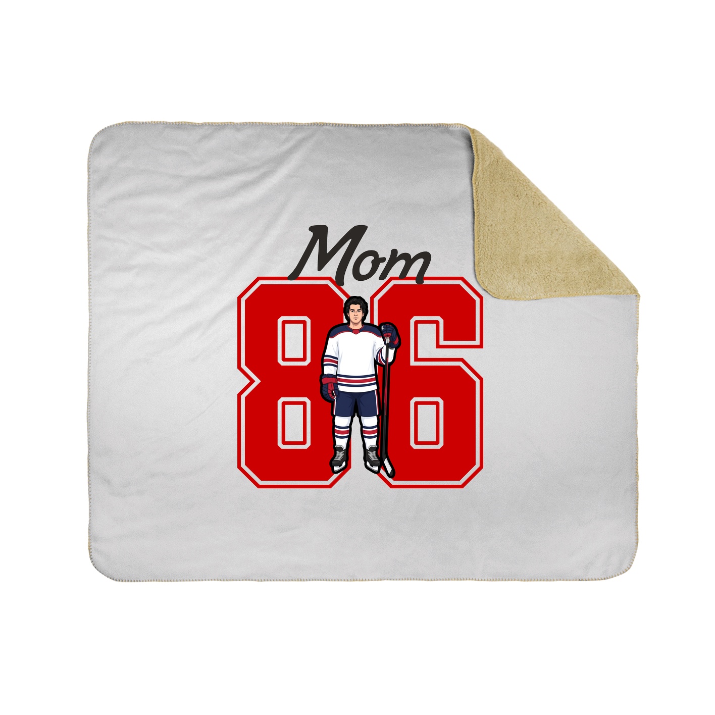 Throw Blanket — Mothers Day Shirsey in White