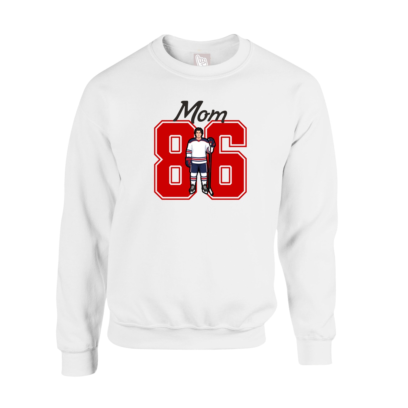 Fleece Crew — Mothers Day Shirsey in White