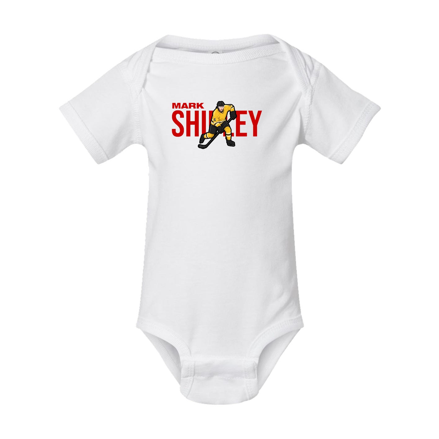 Baby Onesie — Player Name in White
