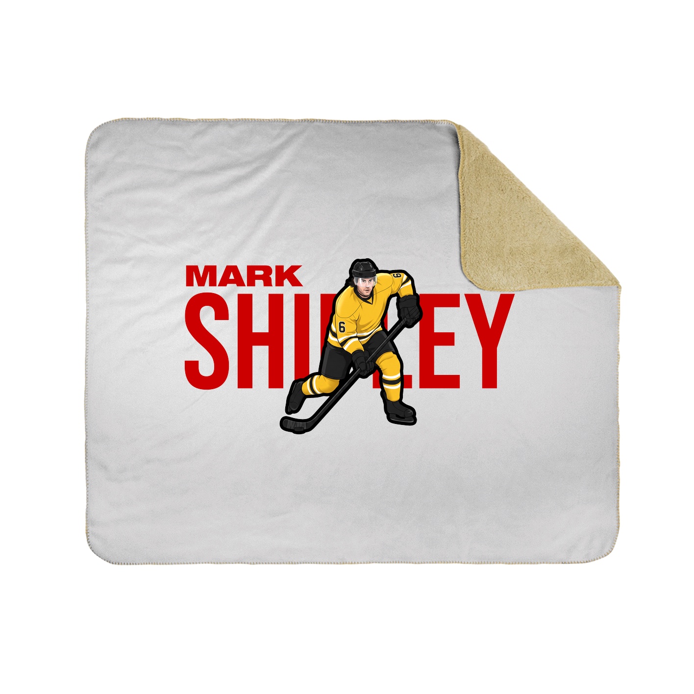 Throw Blanket — Player Name in White