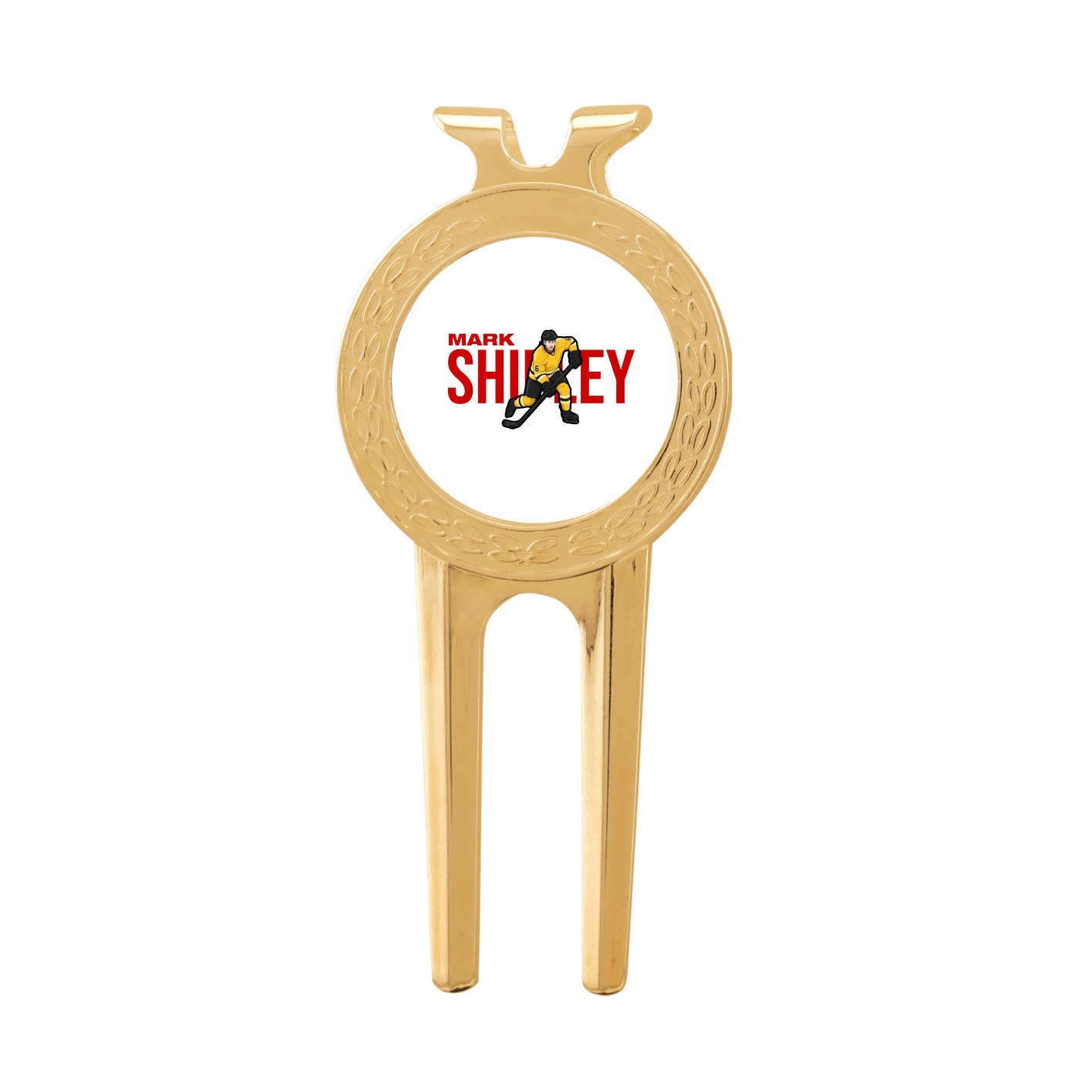 Divot Tool with Ball Marker — Player Name in Classic