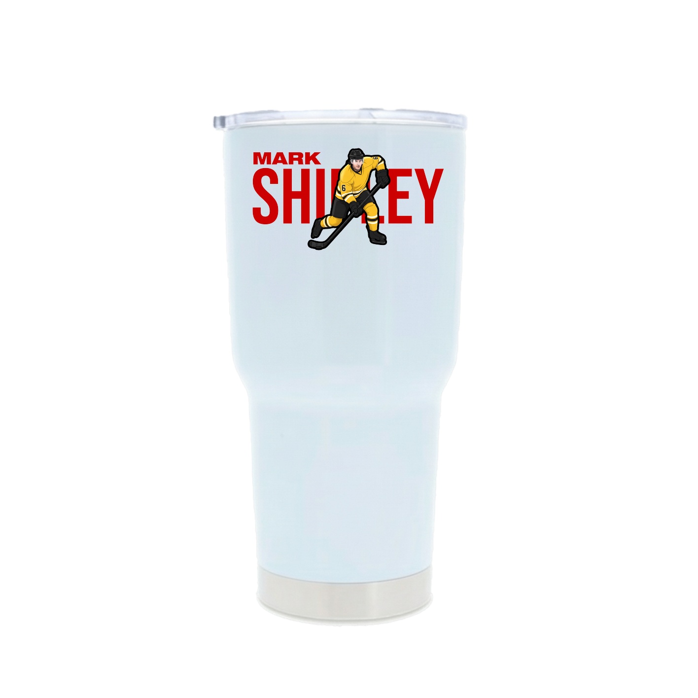 30oz Stainless Steel Tumbler — Player Name in White